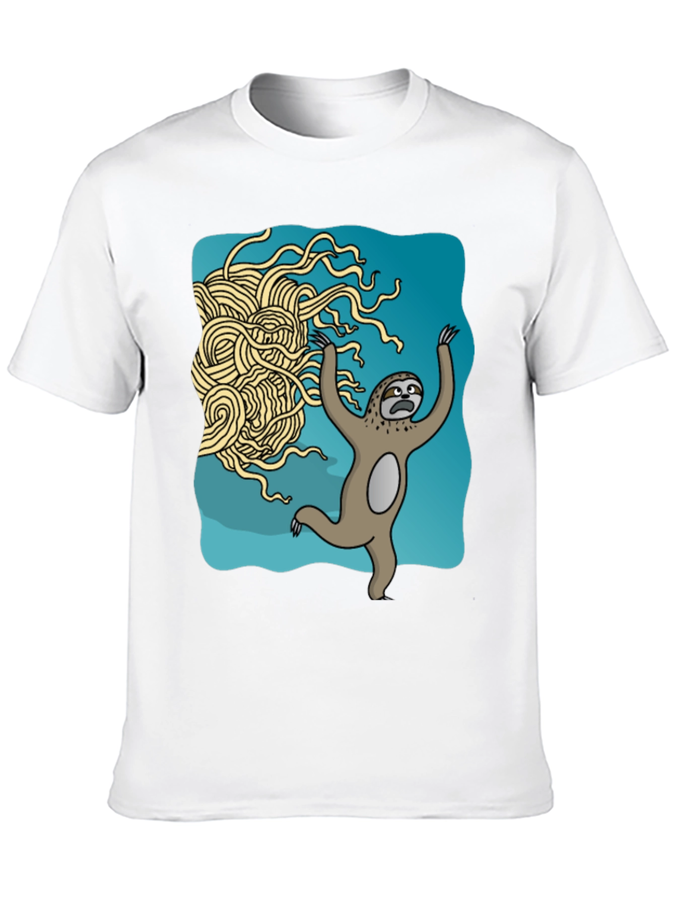 Sloth vs. Flying Spaghetti Monster T-Shirt