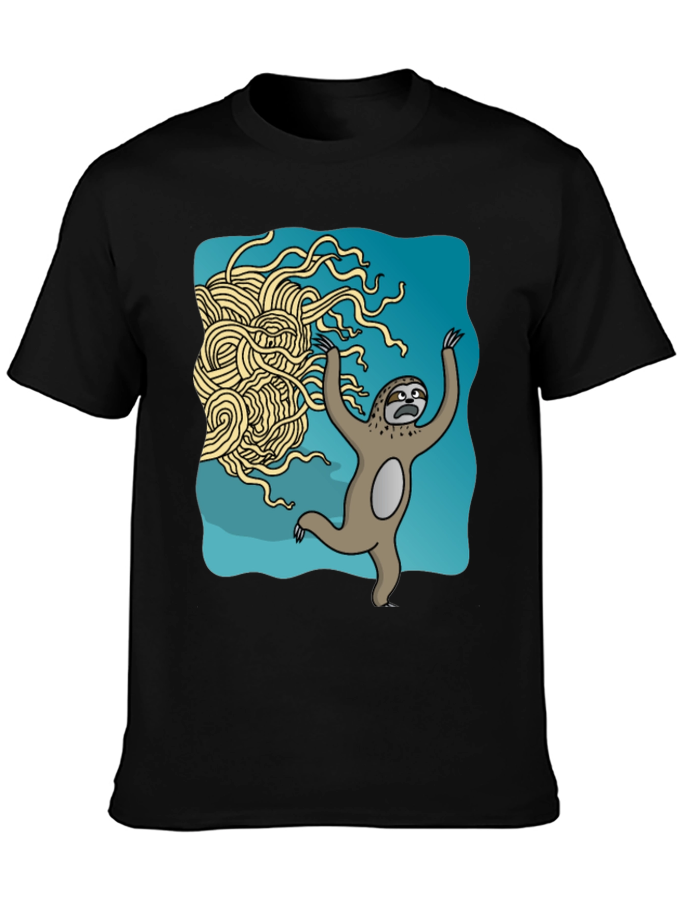 Sloth vs. Flying Spaghetti Monster T-Shirt