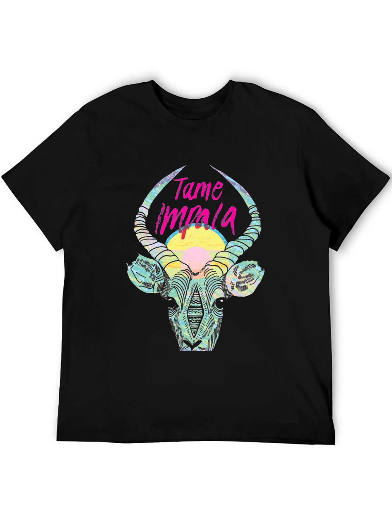 Tame Impala Graphic Tee - Mens Black Cotton T-Shirt