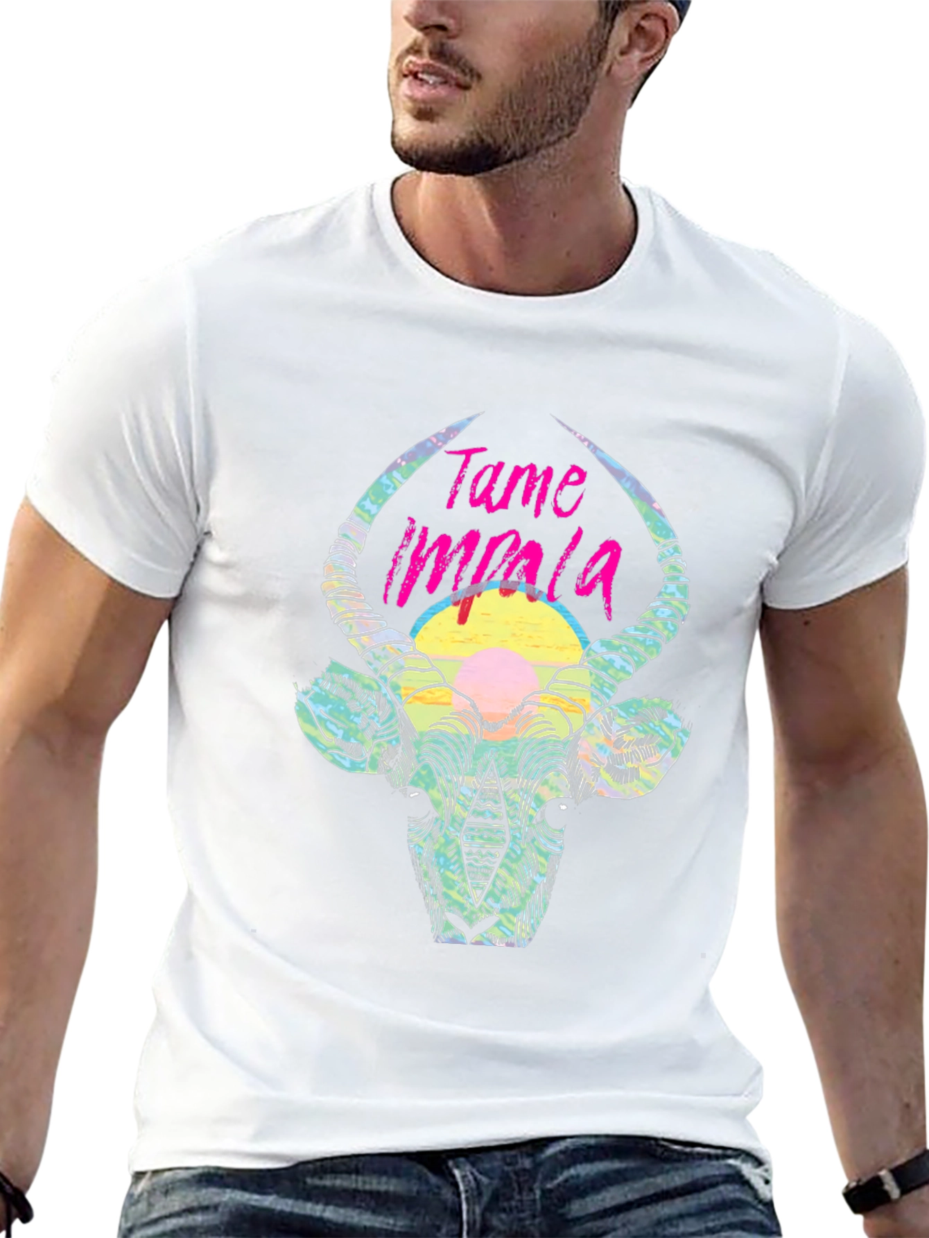 Tame Impala Graphic Tee - Mens Black Cotton T-Shirt