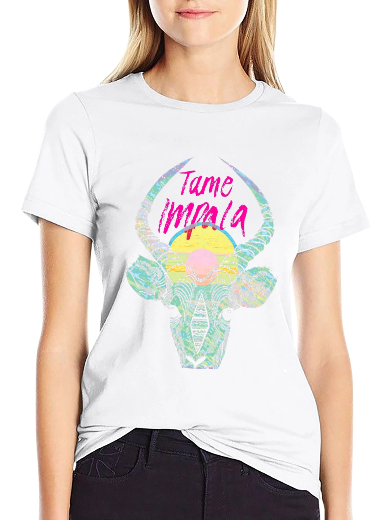 Tame Impala Graphic Tee - Mens Black Cotton T-Shirt