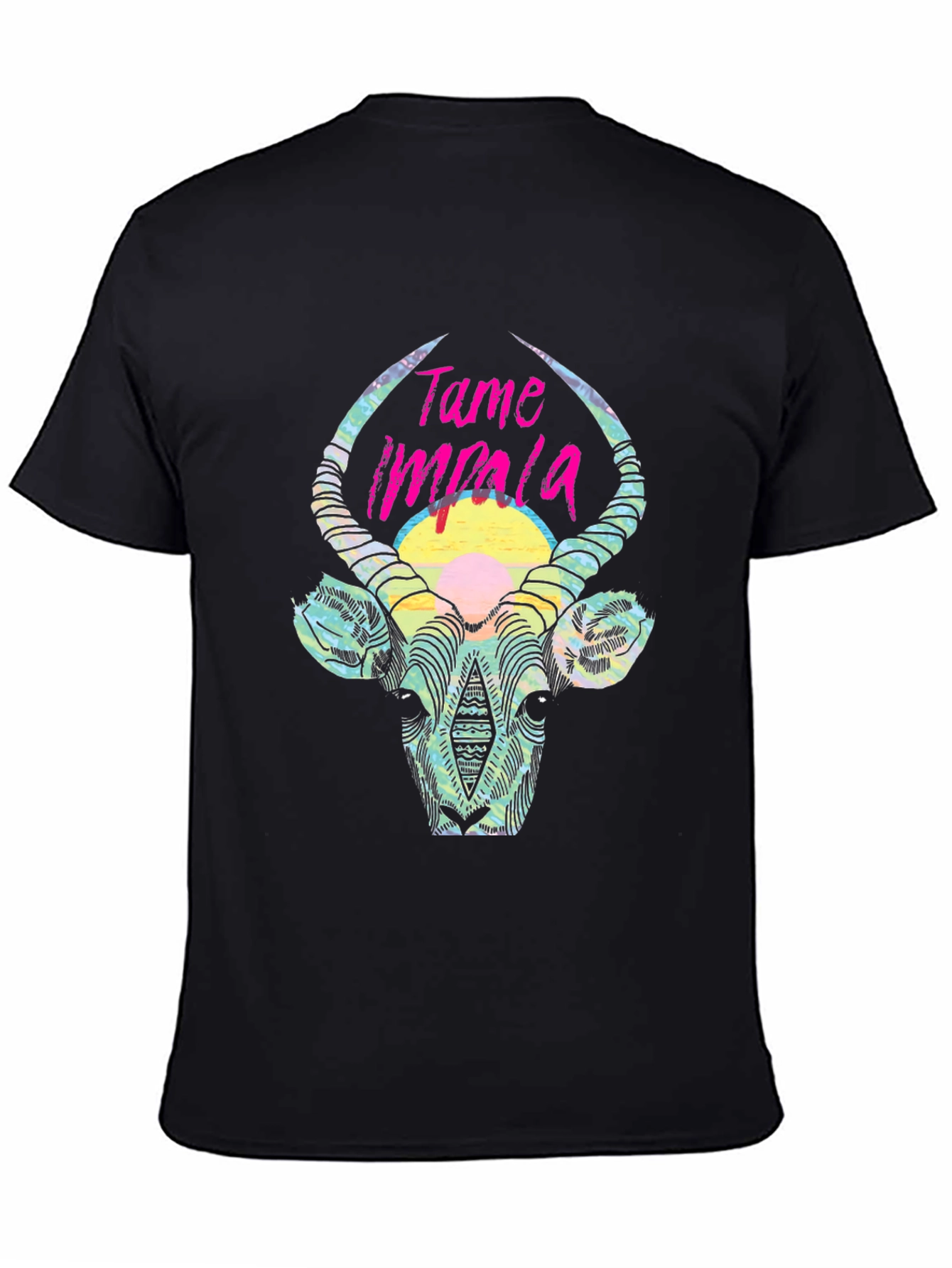 Tame Impala Graphic Tee - Mens Black Cotton T-Shirt