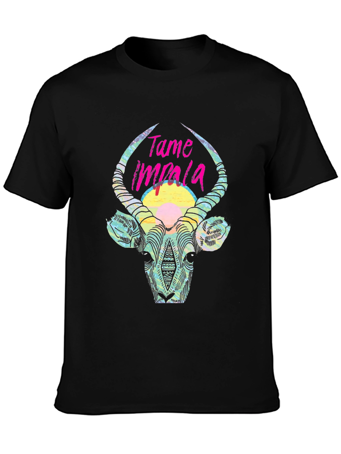 Tame Impala Graphic Tee - Mens Black Cotton T-Shirt
