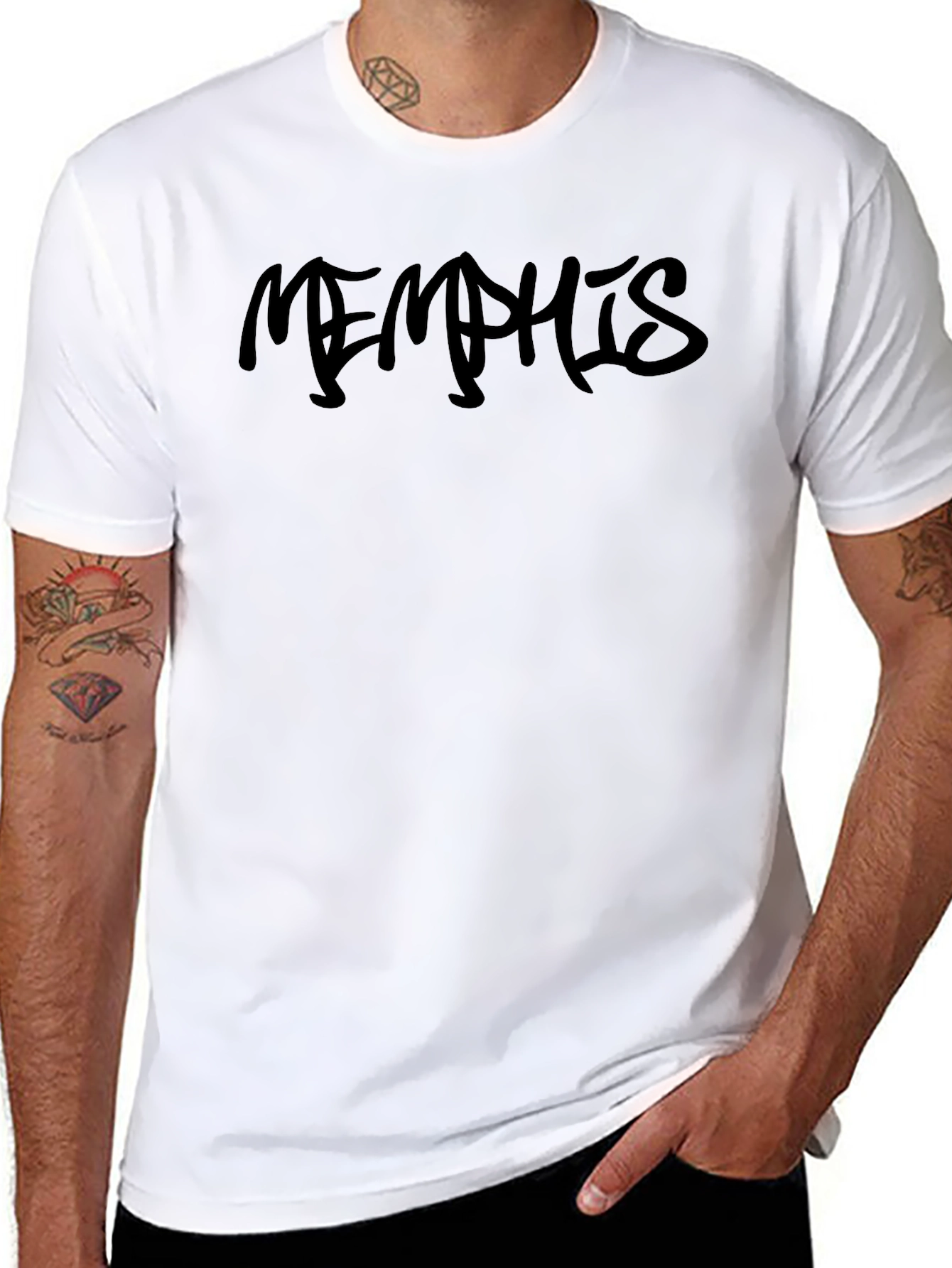 Memphis Graphic Tee - Stylish Streetwear Cotton T-Shirt