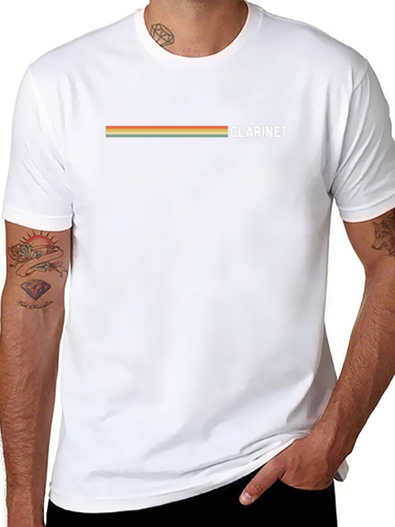 Retro Clarinet T-Shirt - Musician Gift