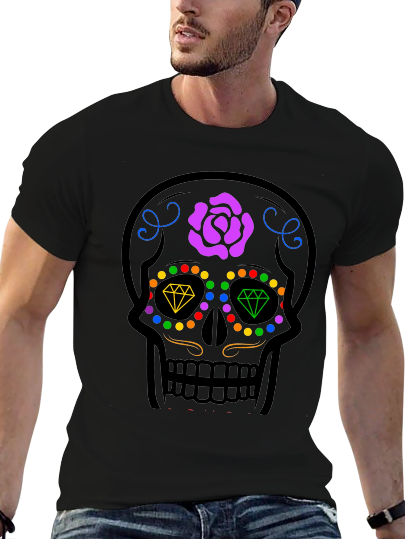 Sugar Skull Graphic Tee - Day of the Dead