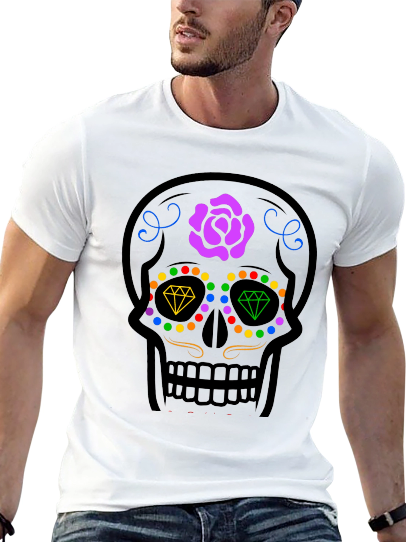 Sugar Skull Graphic Tee - Day of the Dead
