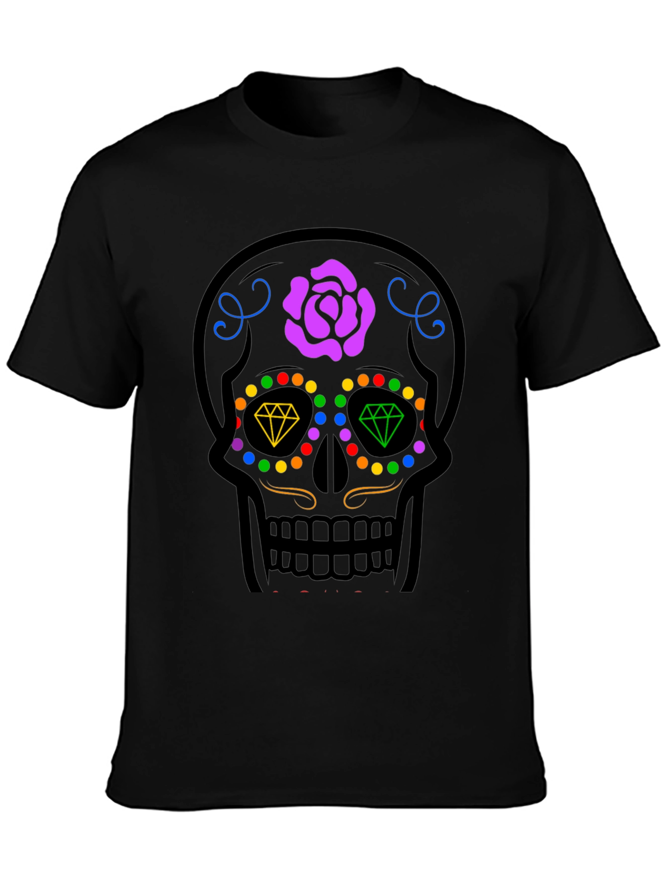 Sugar Skull Graphic Tee - Day of the Dead