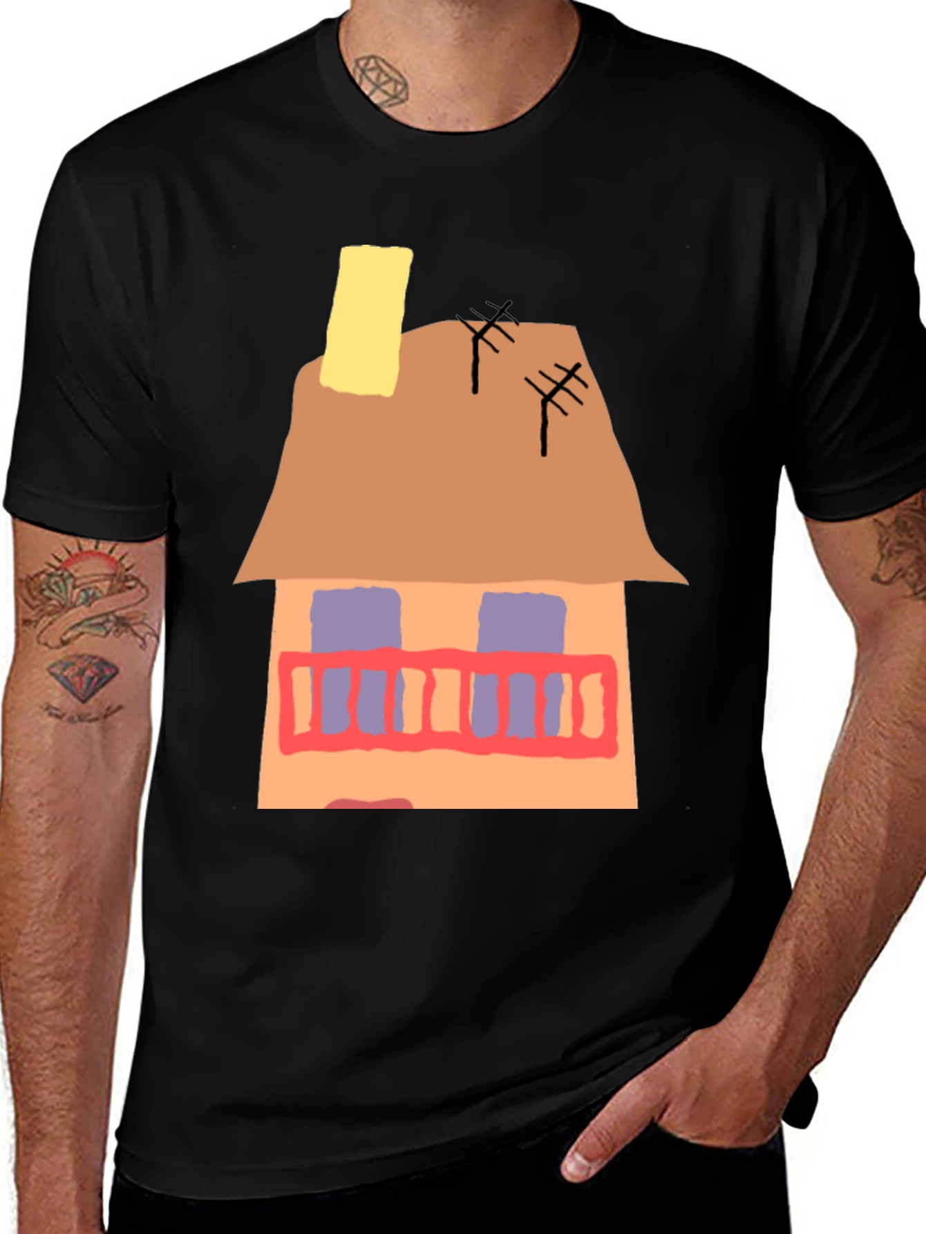 House Graphic T-Shirt - Unique Design