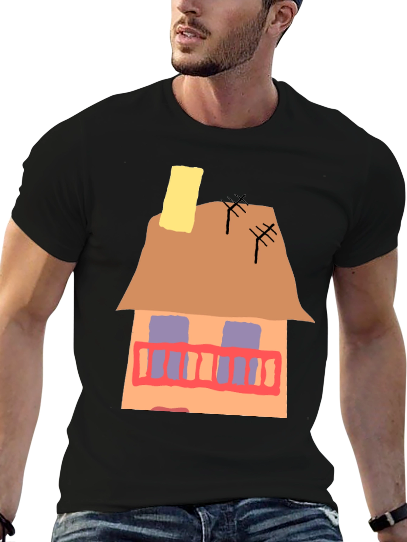 House Graphic T-Shirt - Unique Design