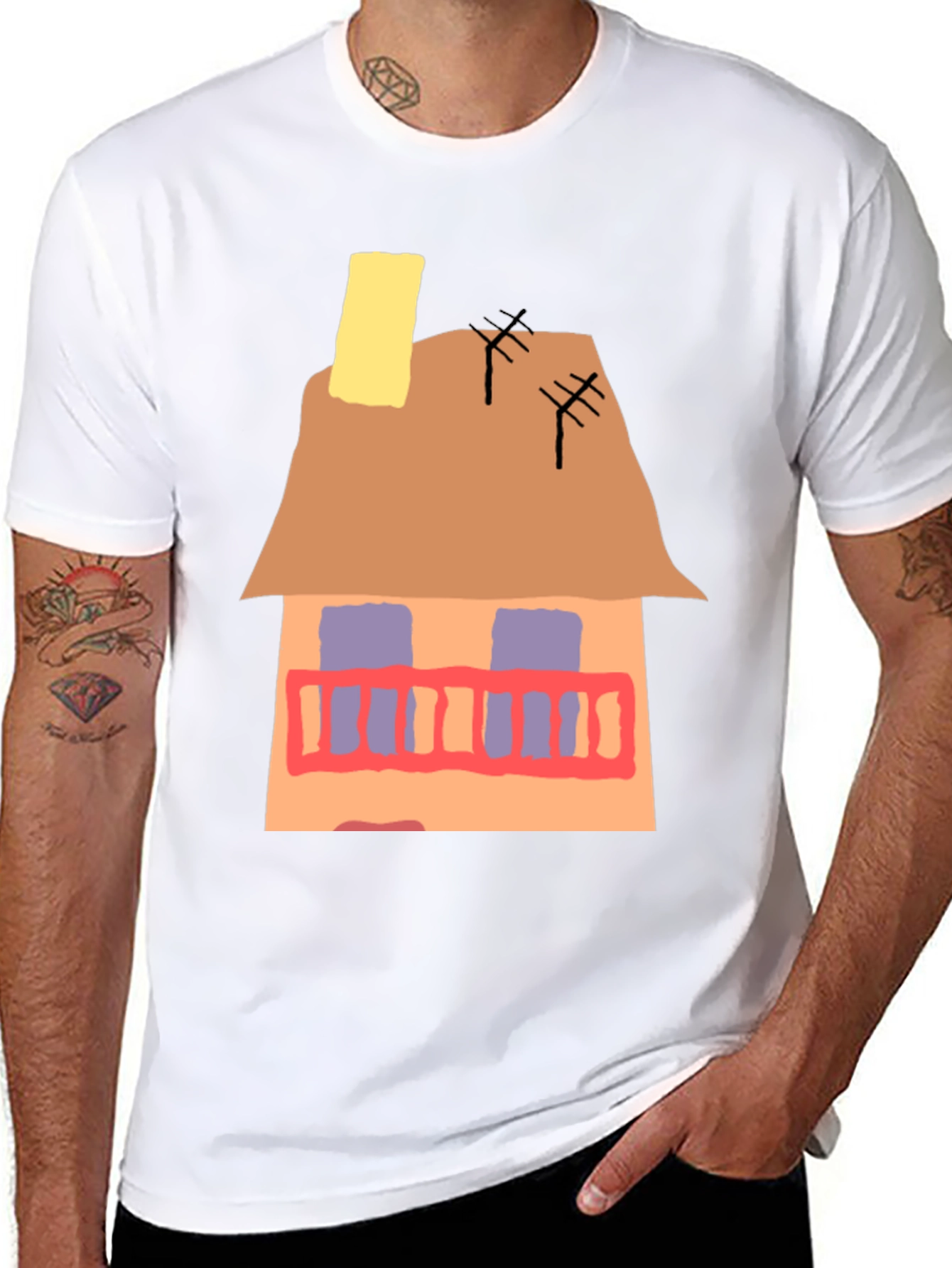 House Graphic T-Shirt - Unique Design