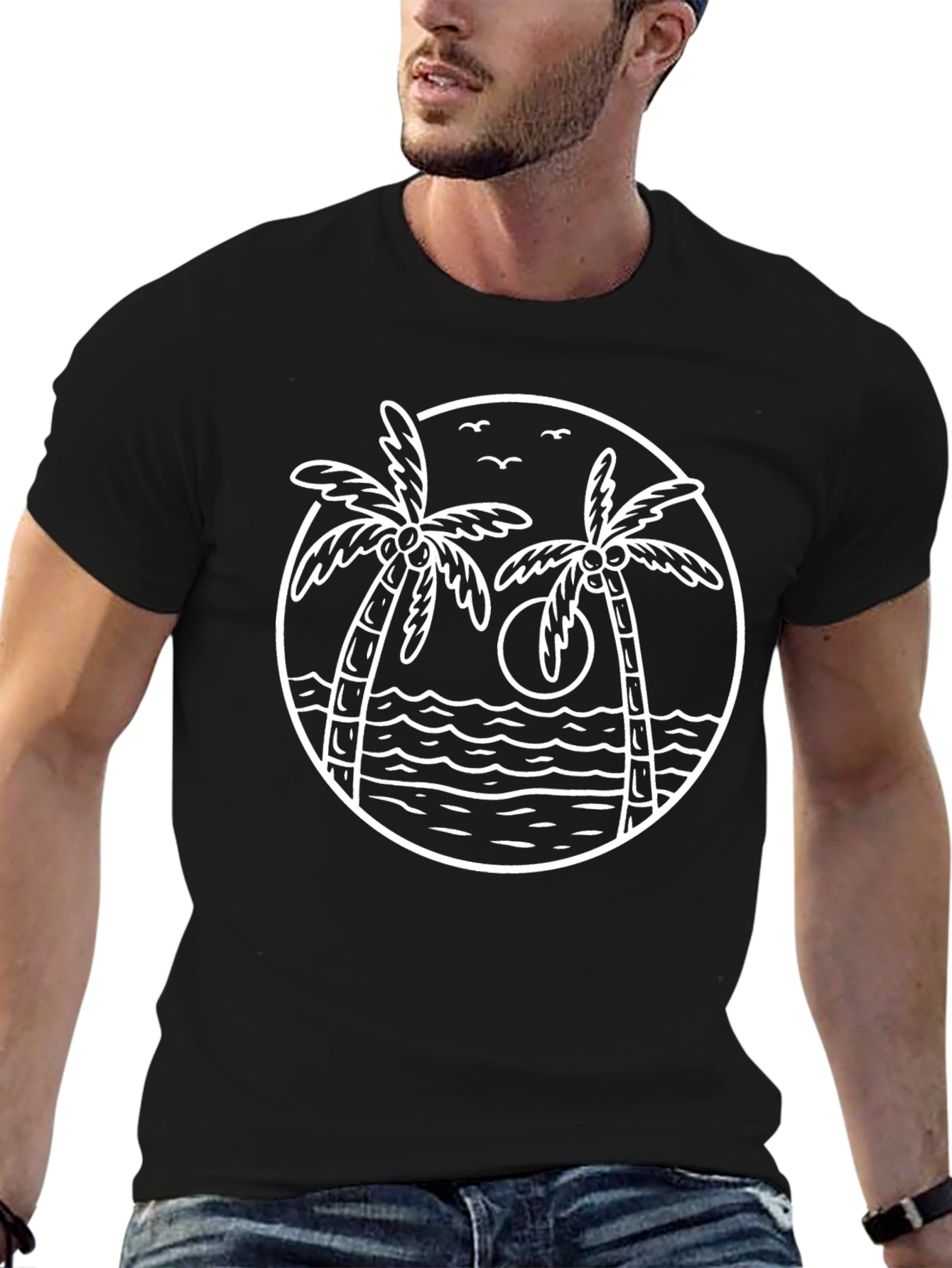 Tropical Palm Tree Graphic Tee