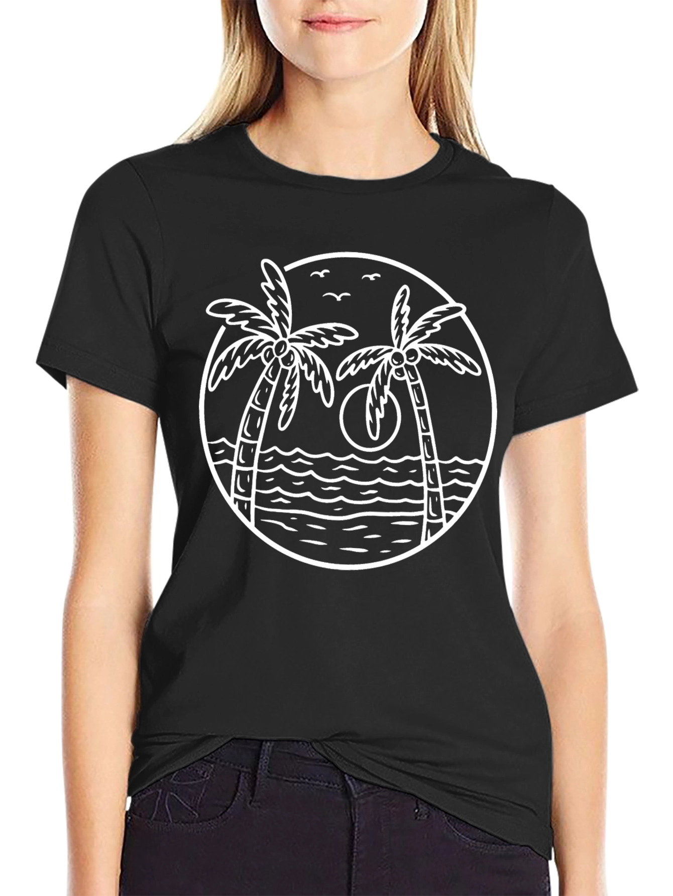 Tropical Palm Tree Graphic Tee