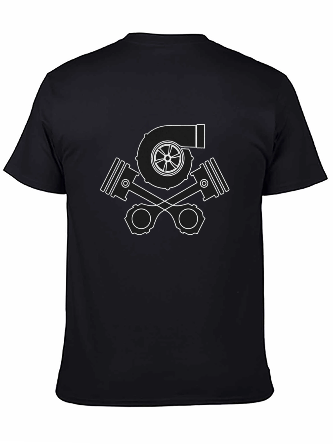 Turbo Pistons T-Shirt - Black Automotive Tee