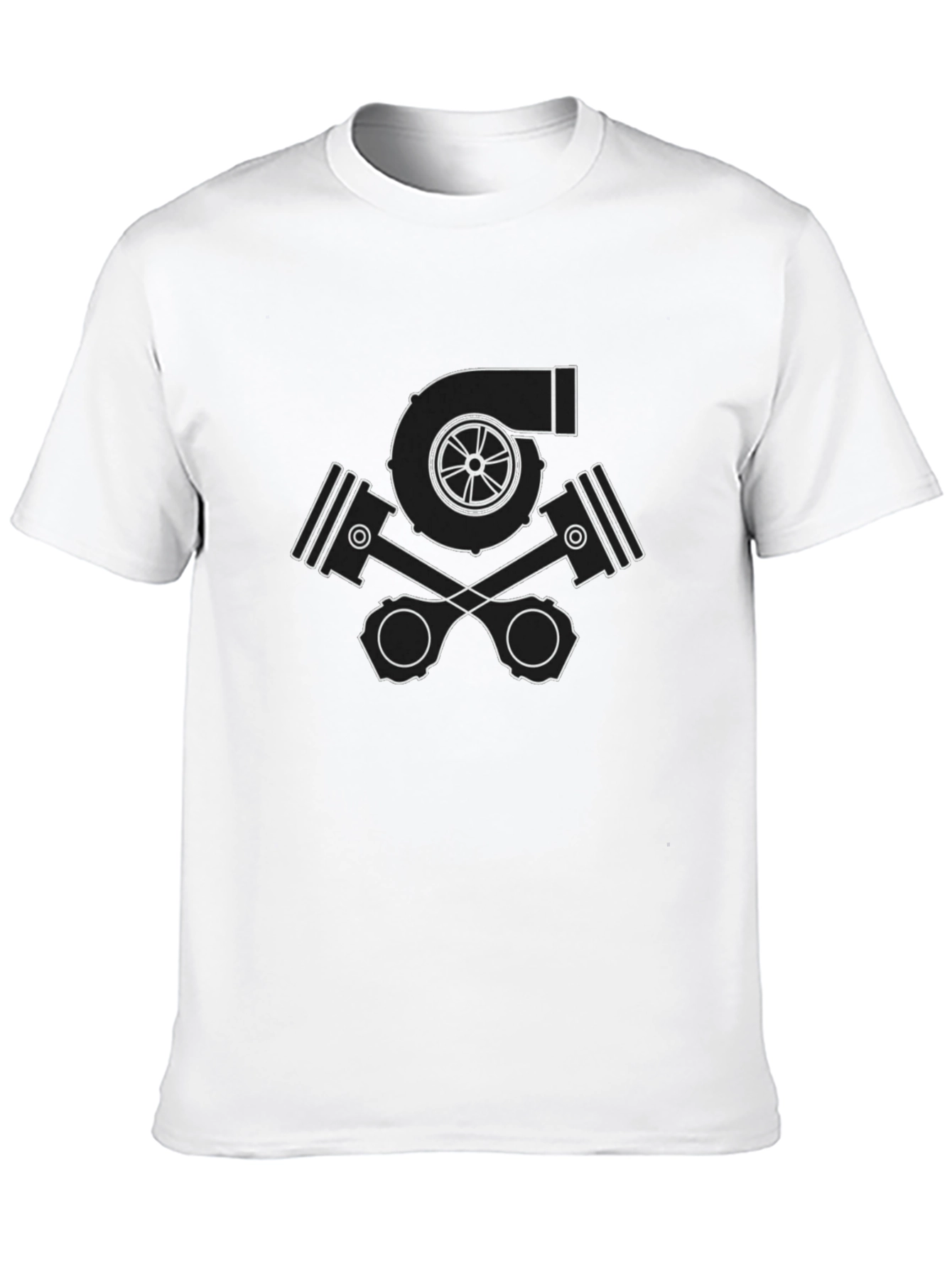 Turbo Pistons T-Shirt - Black Automotive Tee