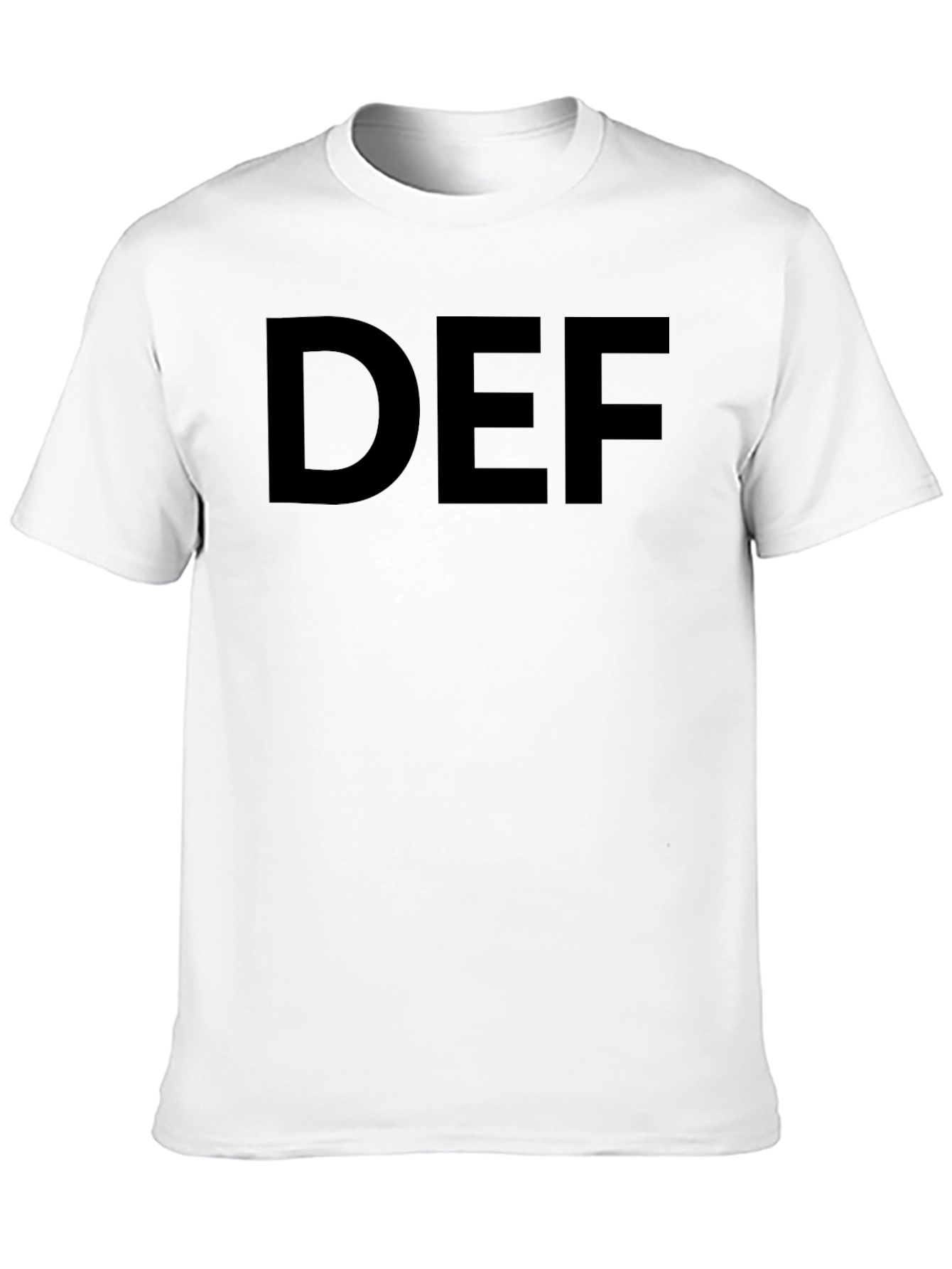 Mens Black Graphic T-Shirt - DEF Design