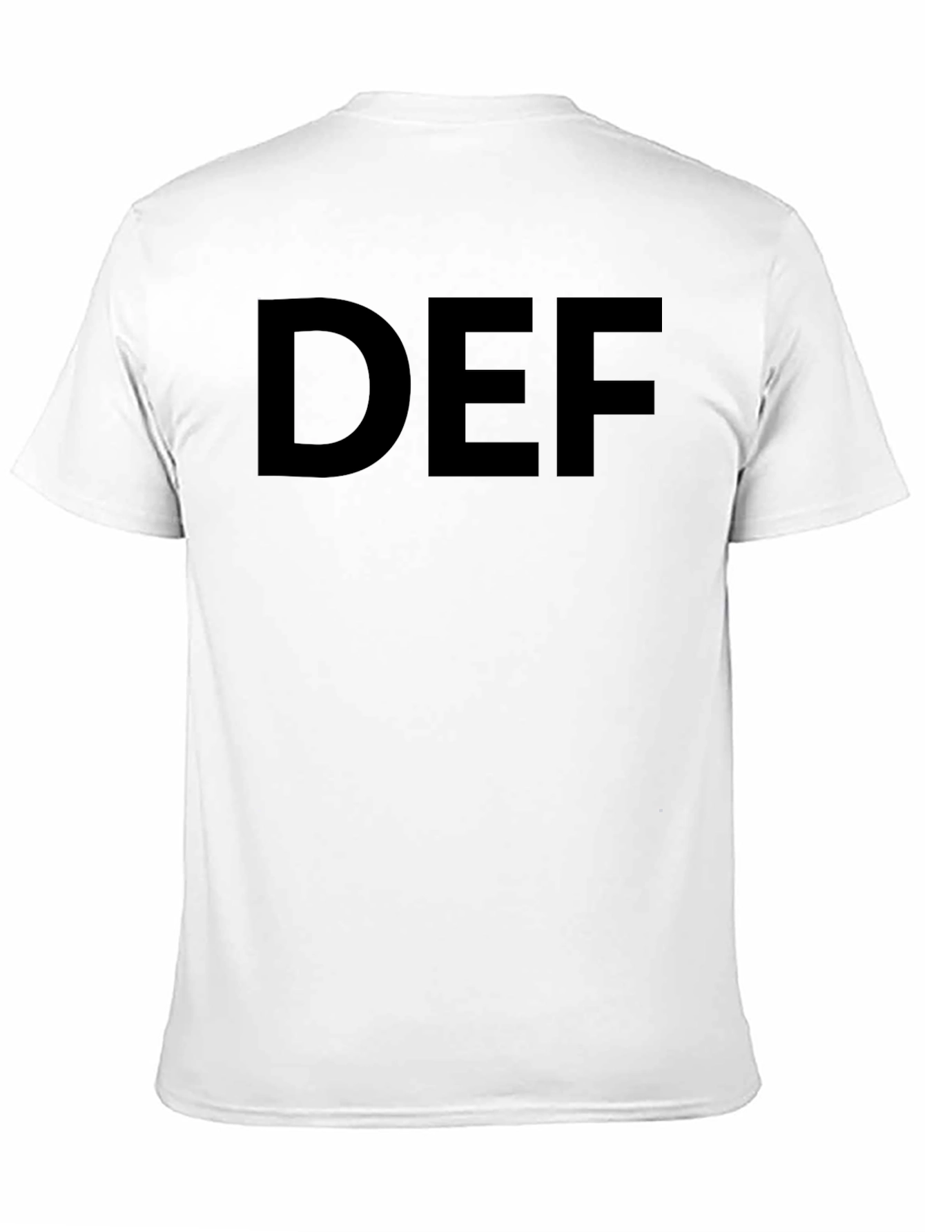 Mens Black Graphic T-Shirt - DEF Design