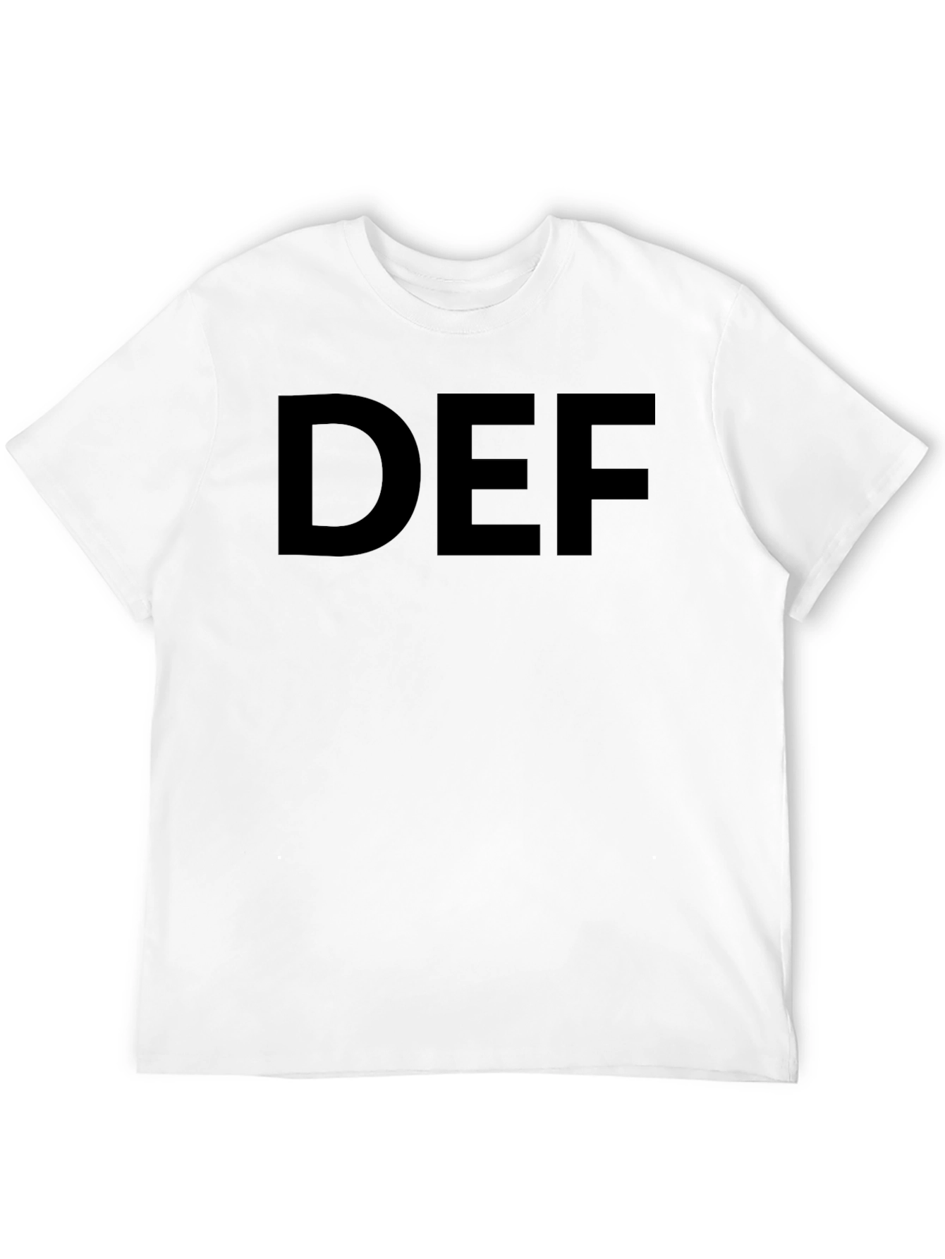 Mens Black Graphic T-Shirt - DEF Design