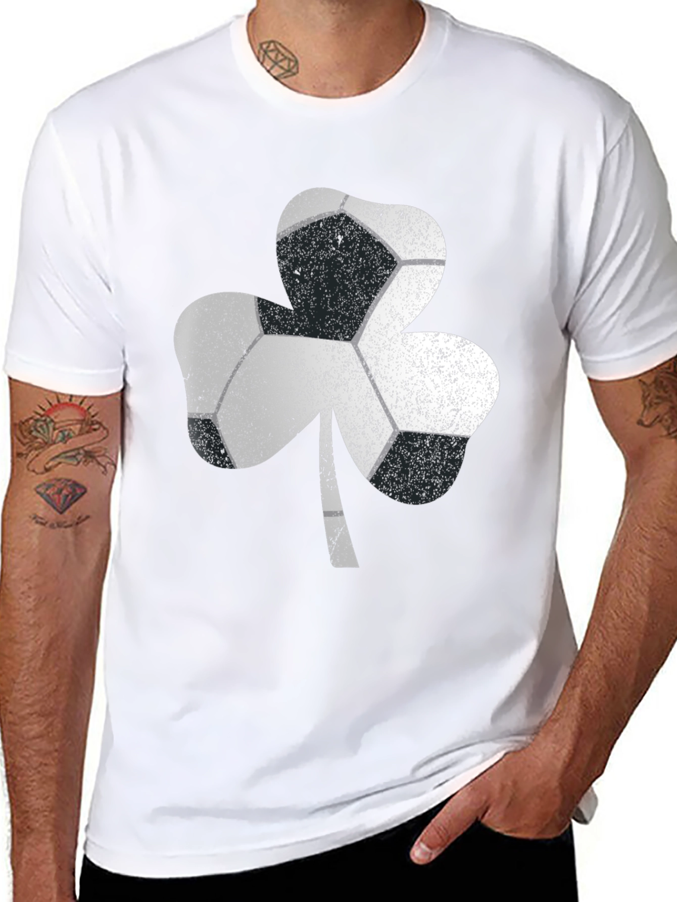 Soccer Shamrock T-Shirt - Lucky St. Patricks Day Tee