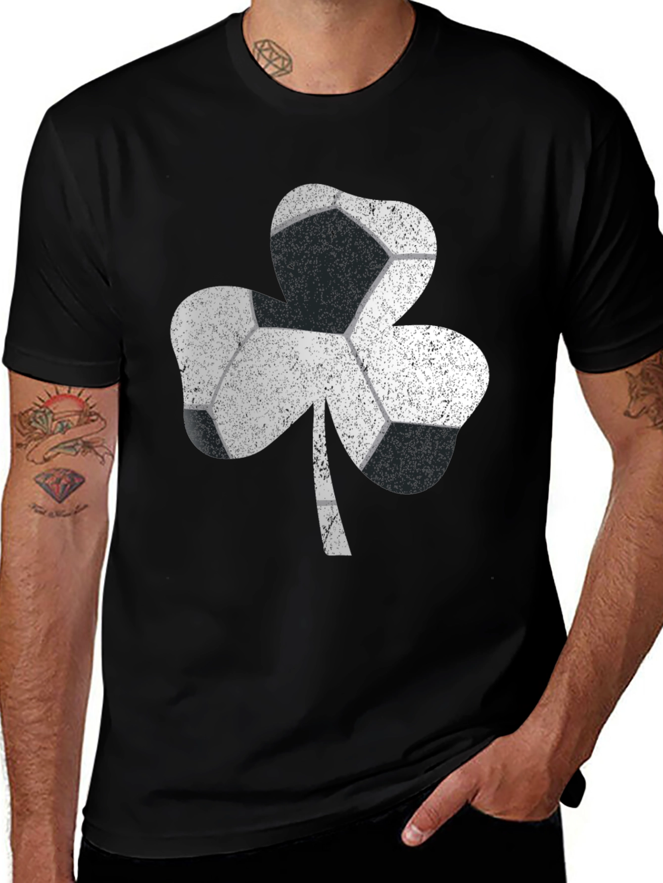 Soccer Shamrock T-Shirt - Lucky St. Patricks Day Tee