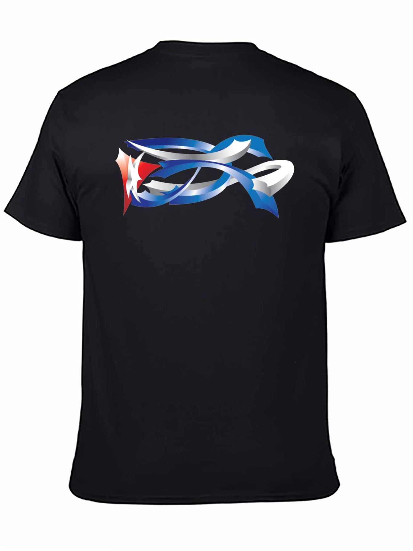 Abstract Graphic Tee - Mens Black T-Shirt
