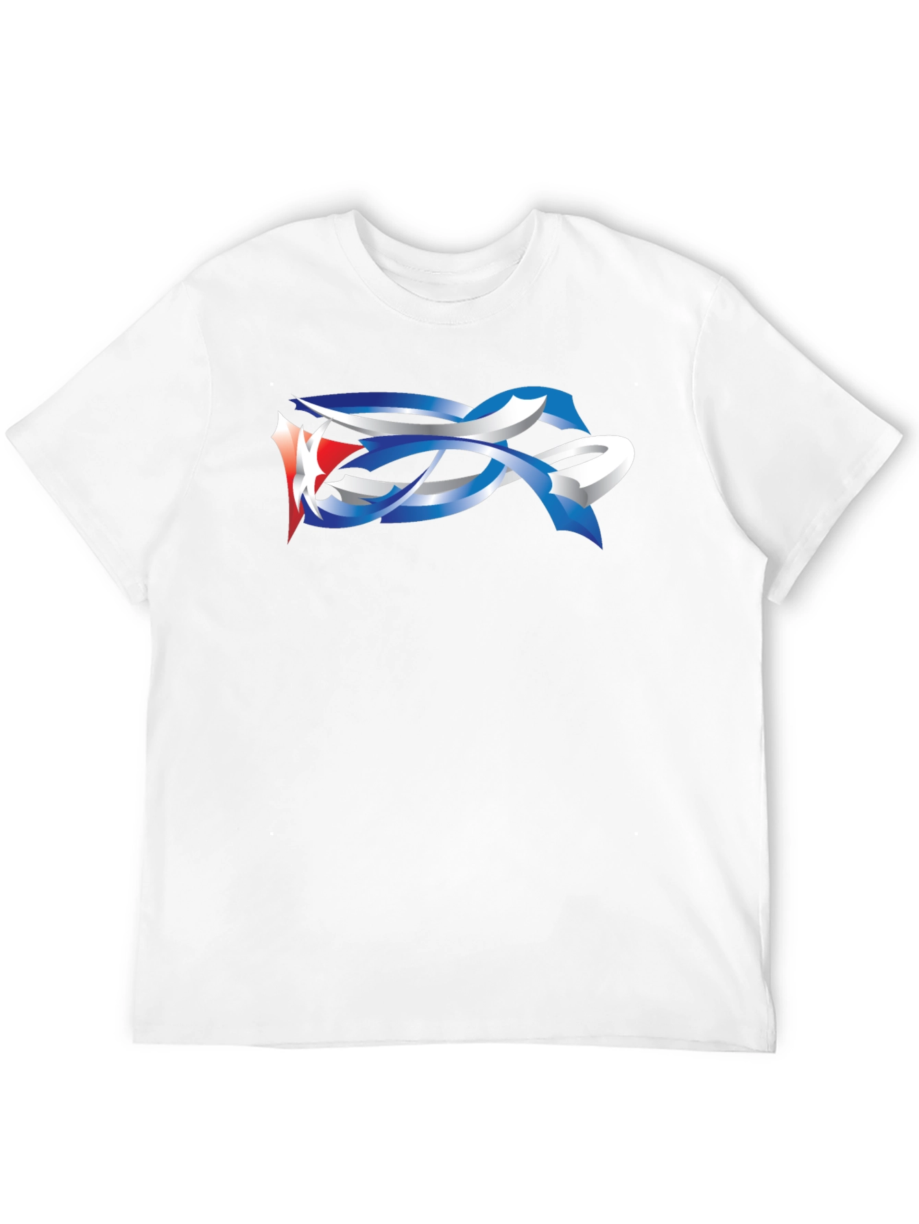 Abstract Graphic Tee - Mens Black T-Shirt