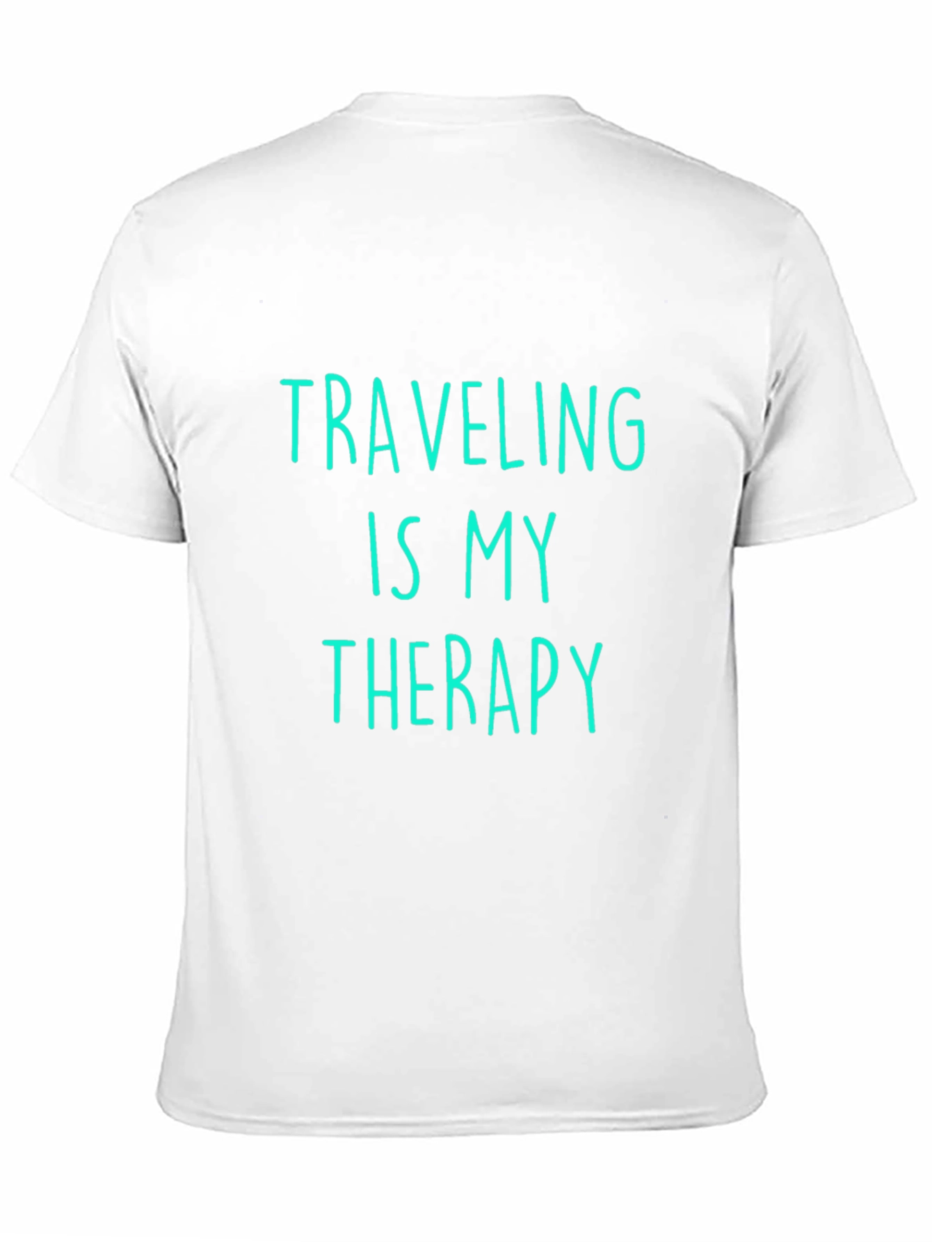 Traveling is My Therapy Black T-Shirt