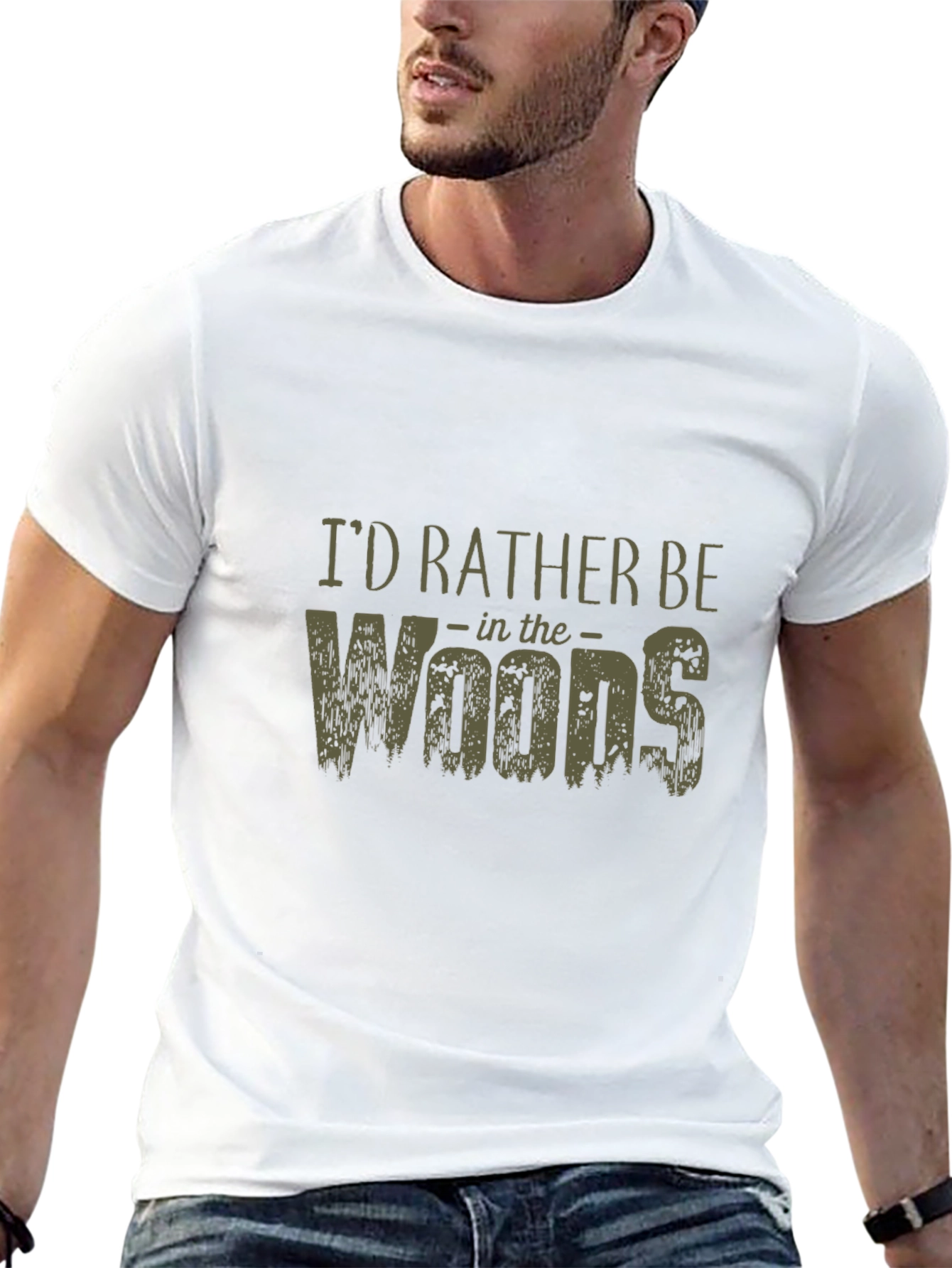 Id Rather Be In The Woods Graphic T-Shirt