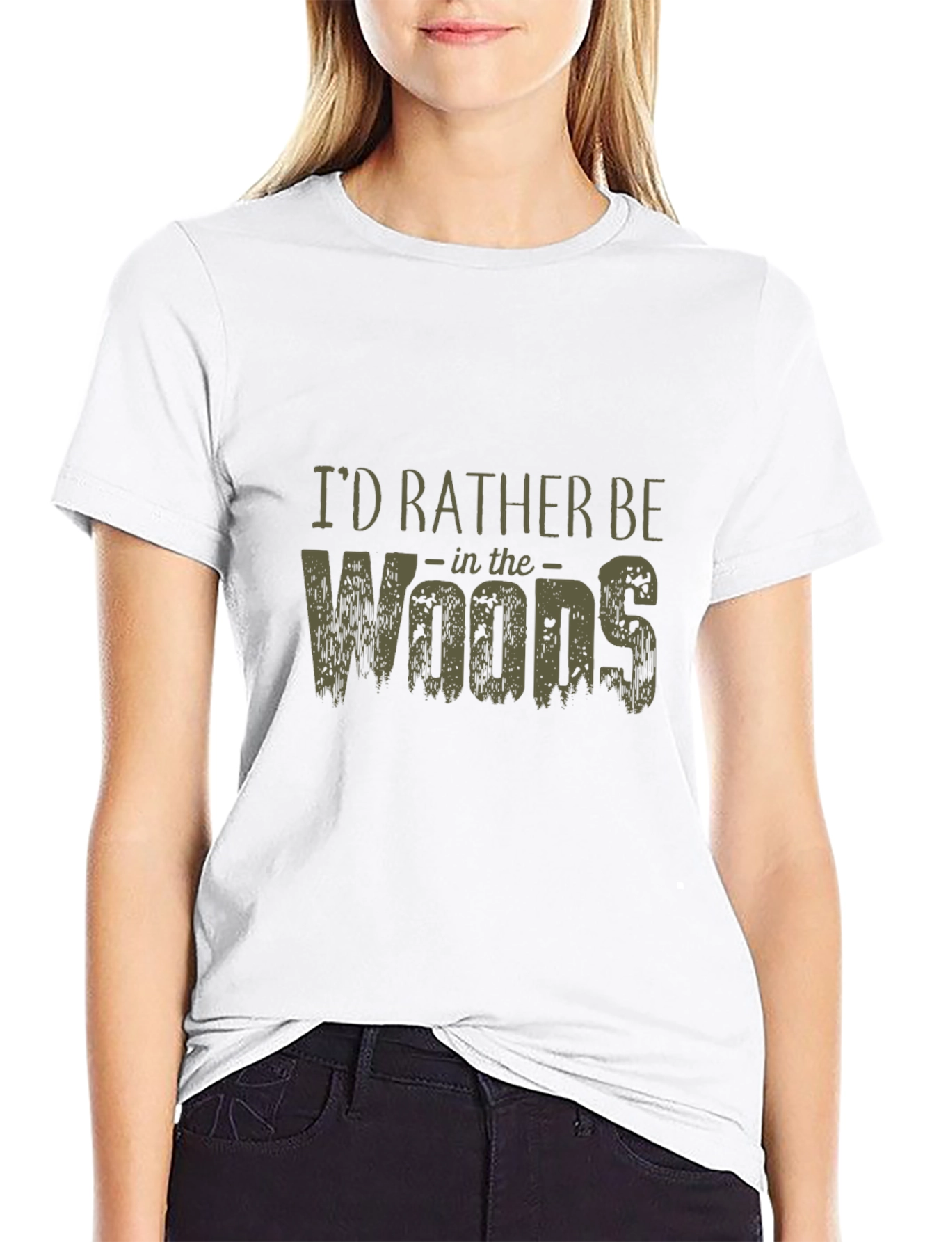 Id Rather Be In The Woods Graphic T-Shirt