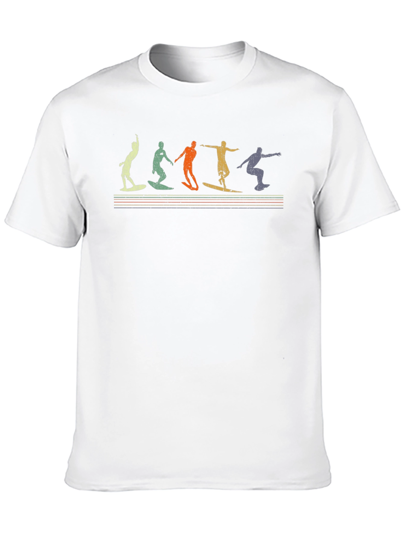Retro Surfing T-Shirt - Black