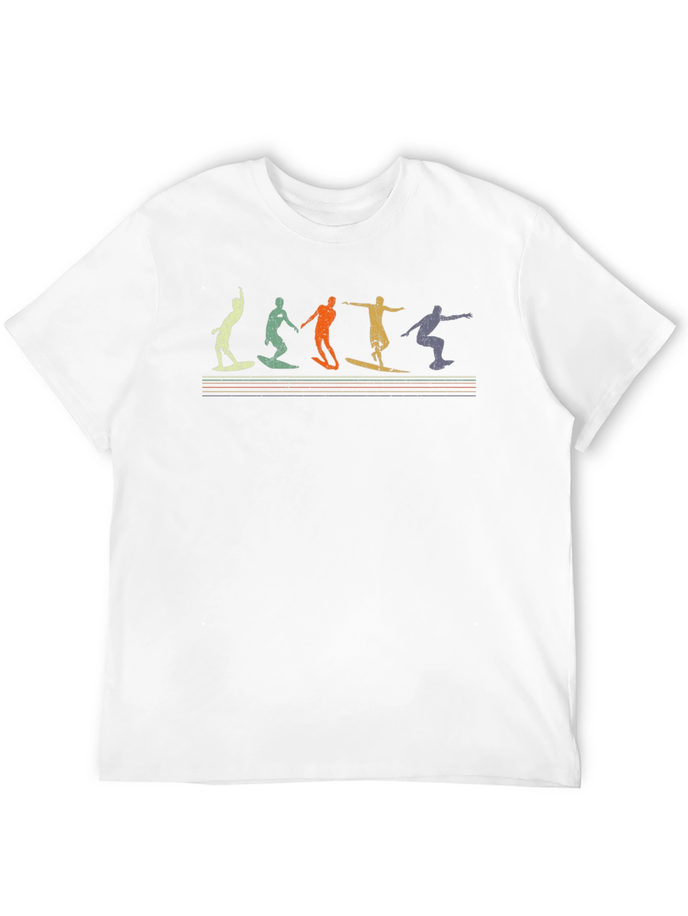 Retro Surfing T-Shirt - Black