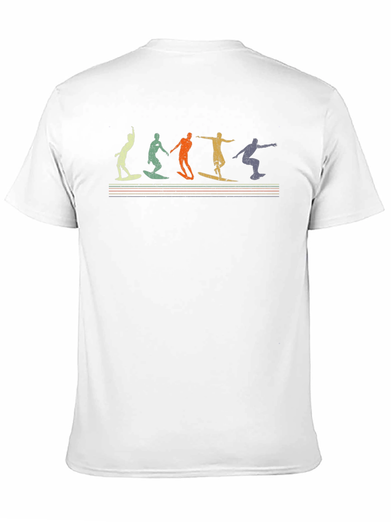 Retro Surfing T-Shirt - Black