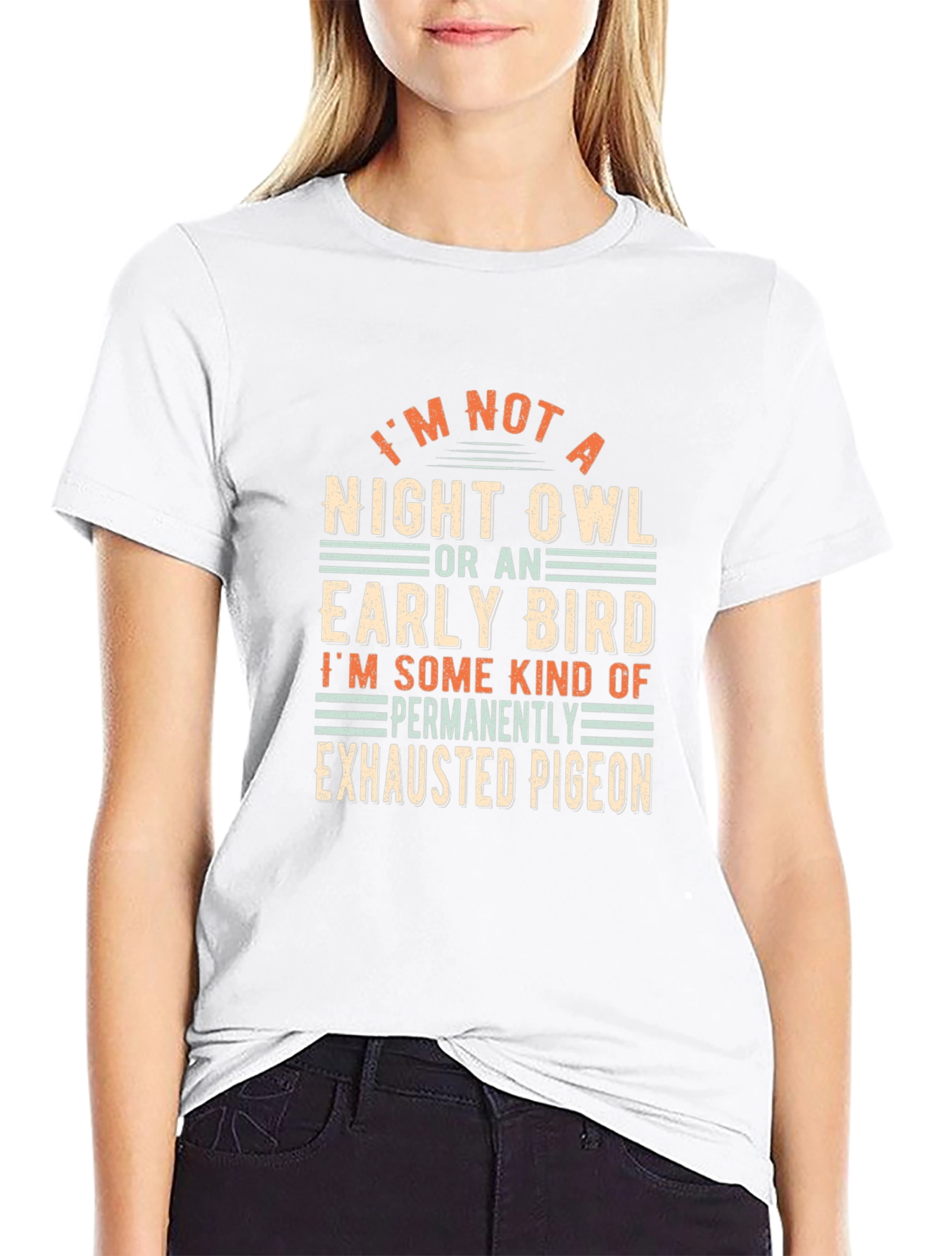 Exhausted Pigeon T-Shirt - Funny Graphic Tee