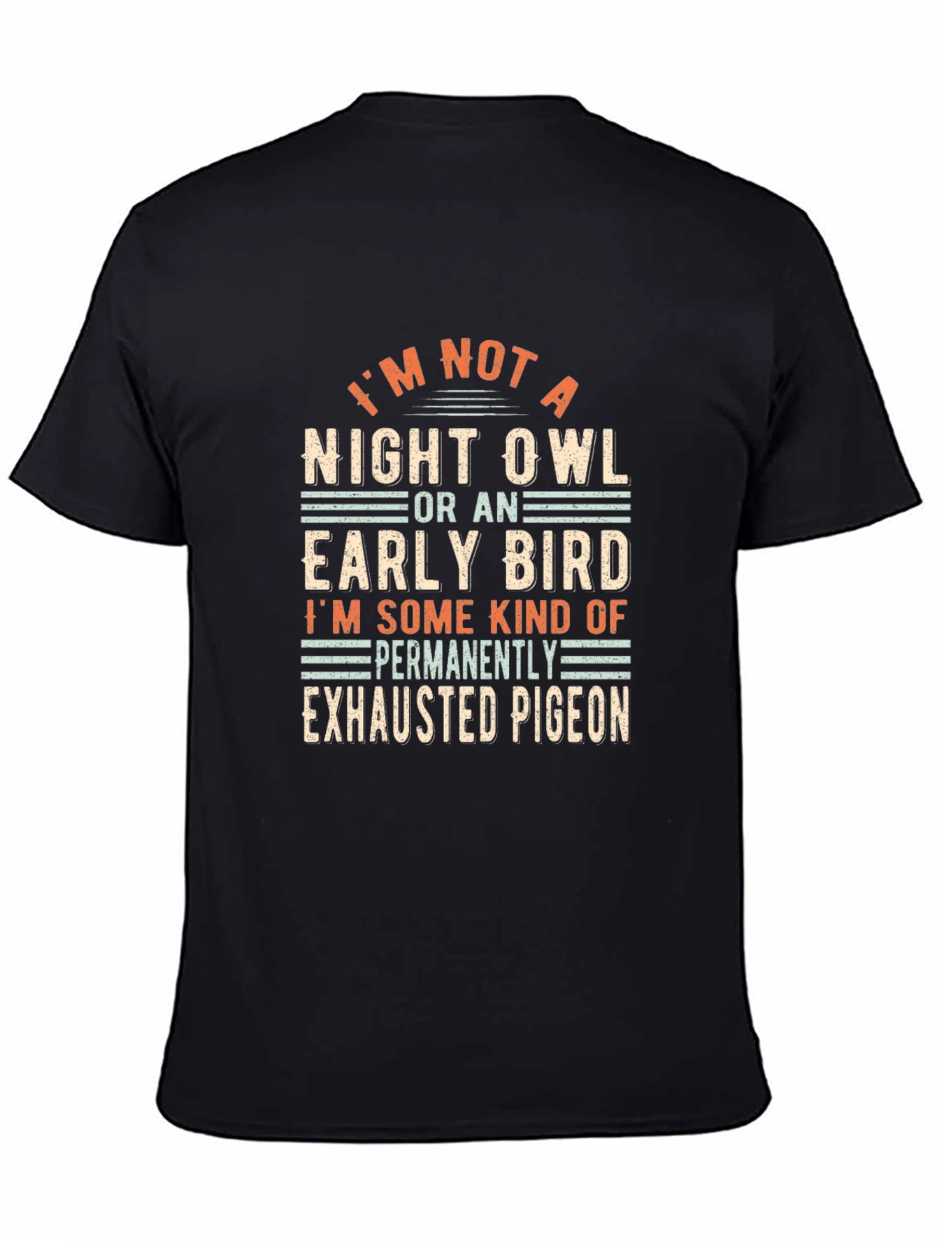 Exhausted Pigeon T-Shirt - Funny Graphic Tee