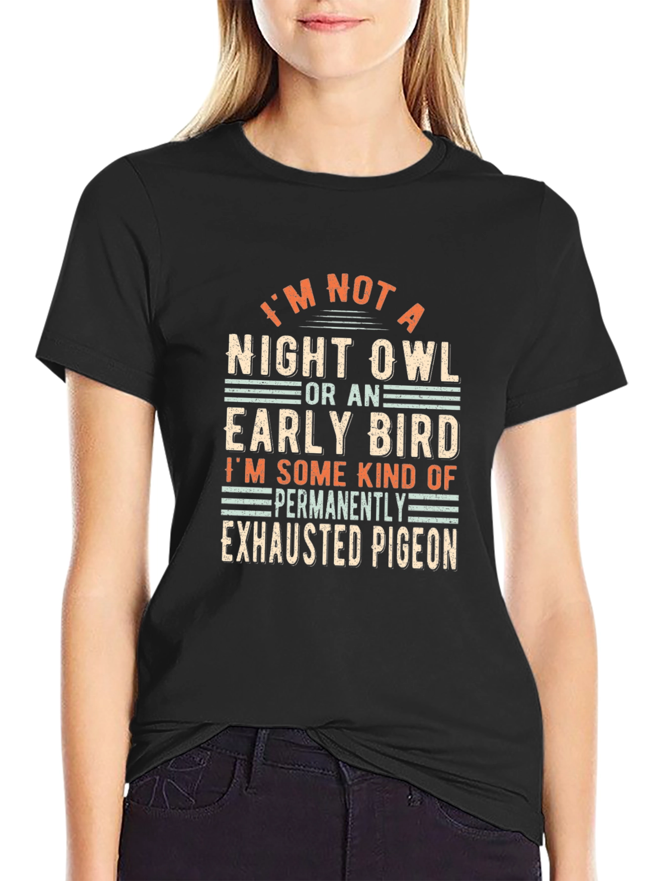 Exhausted Pigeon T-Shirt - Funny Graphic Tee