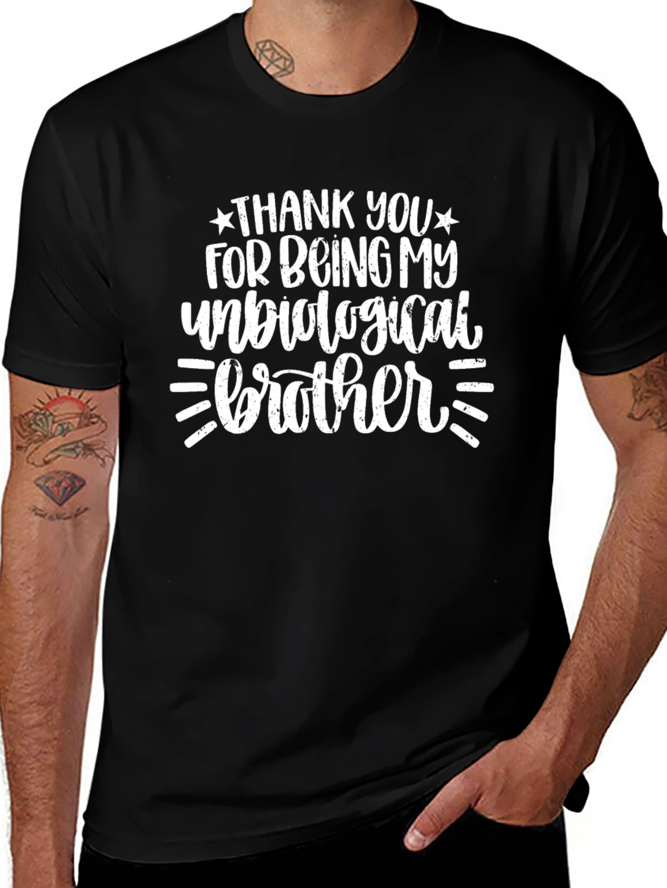 Unbiological Brother Graphic T-Shirt - Perfect Gift