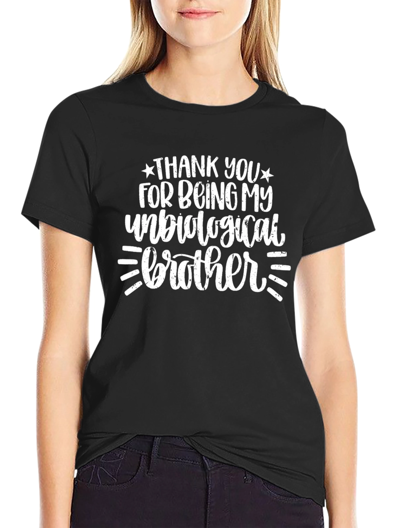 Unbiological Brother Graphic T-Shirt - Perfect Gift