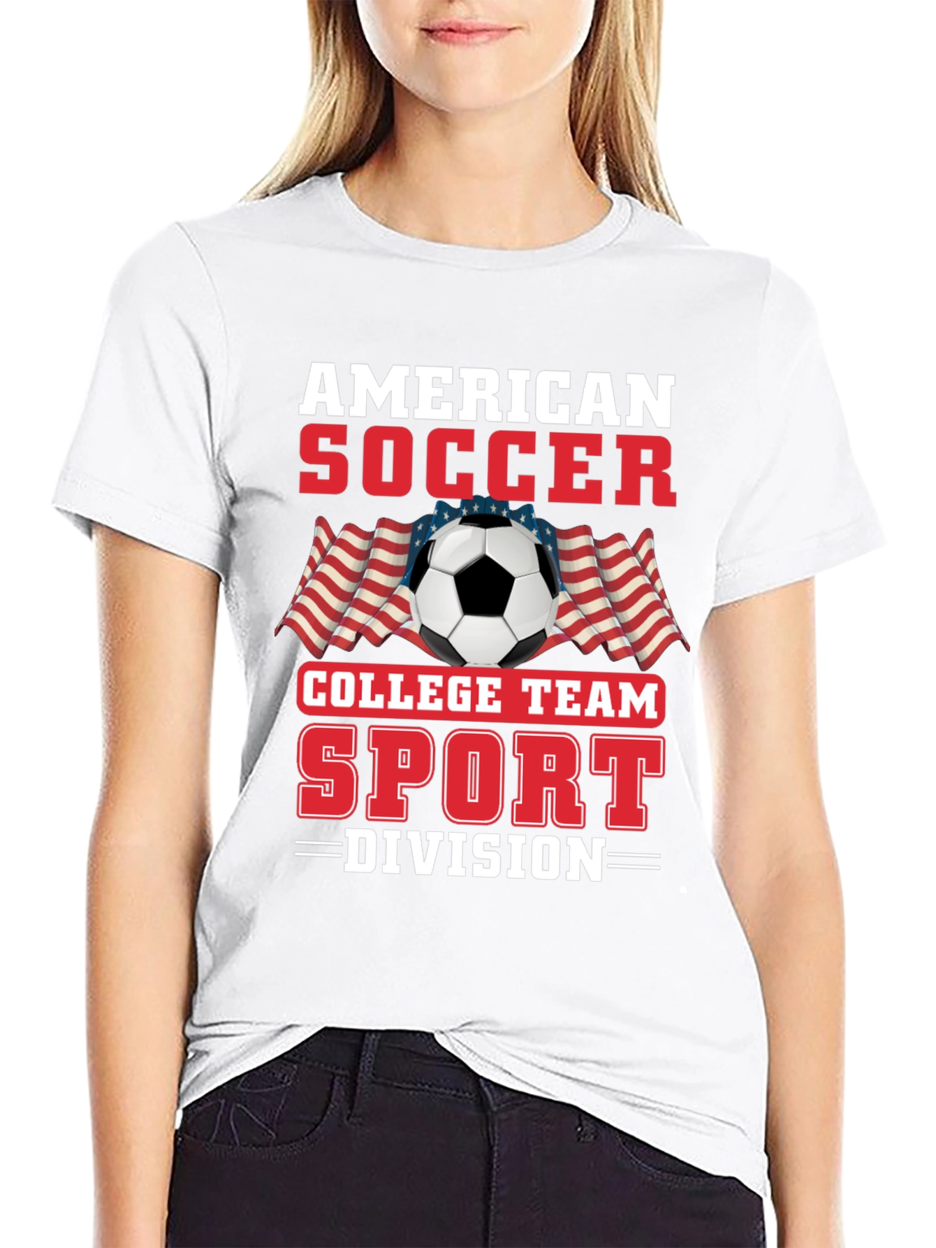 American Soccer College Team Division T-Shirt
