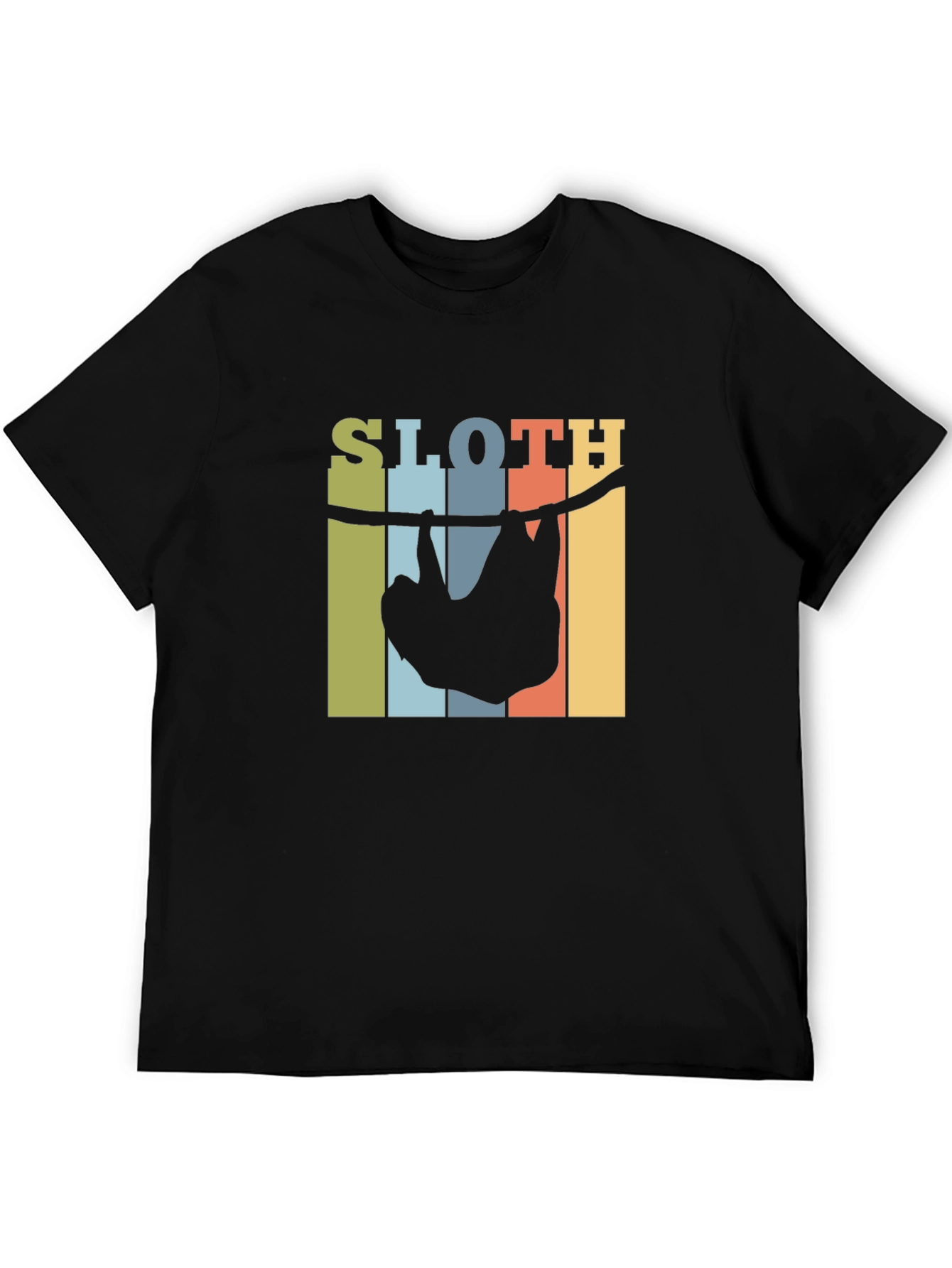 Retro Sloth Hanging T-Shirt - Comfy Cotton Tee