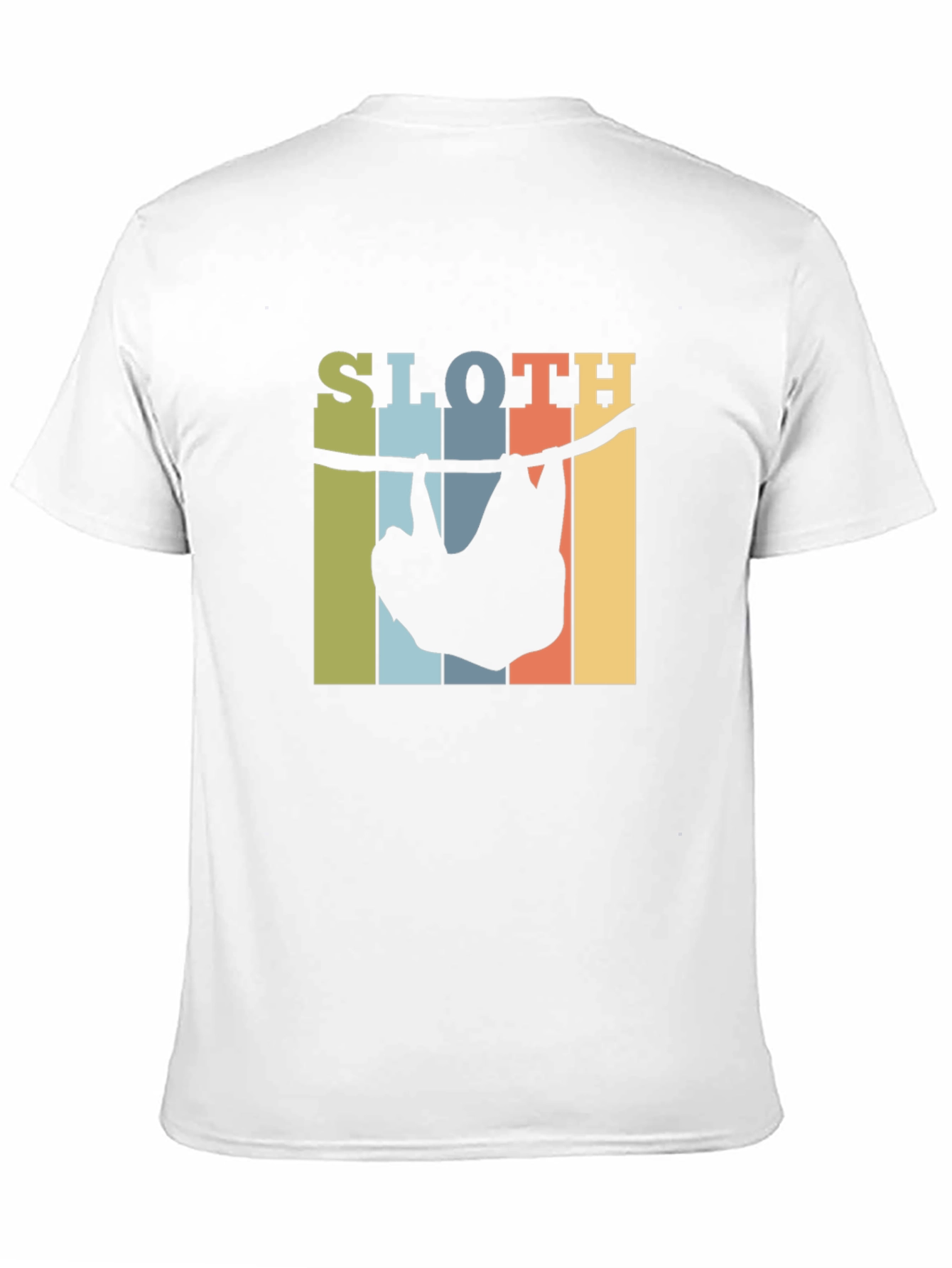 Retro Sloth Hanging T-Shirt - Comfy Cotton Tee