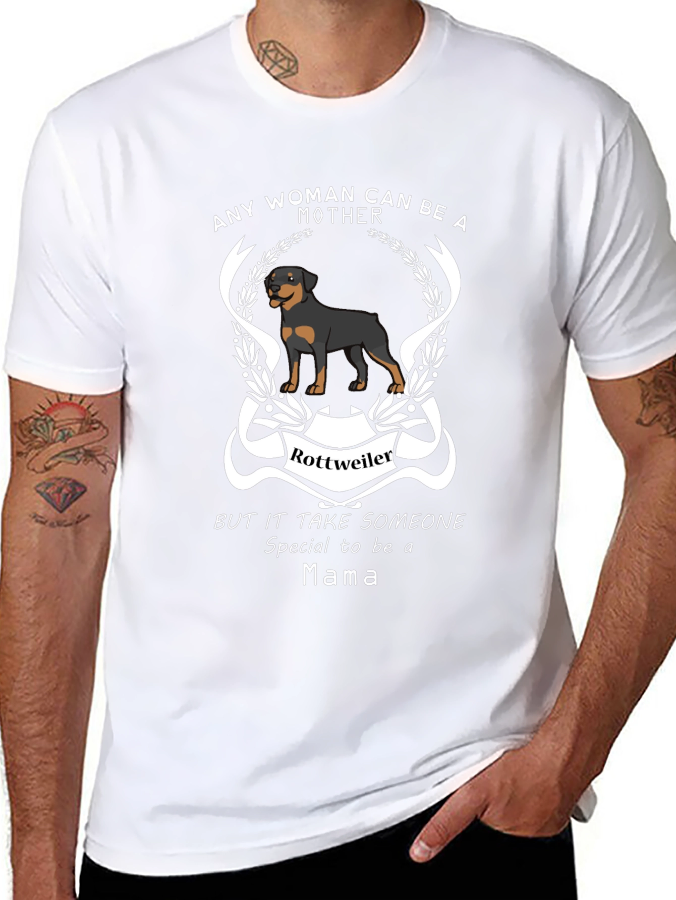 Rottweiler Mama T-Shirt - Dog Lover Mothers Day Gift