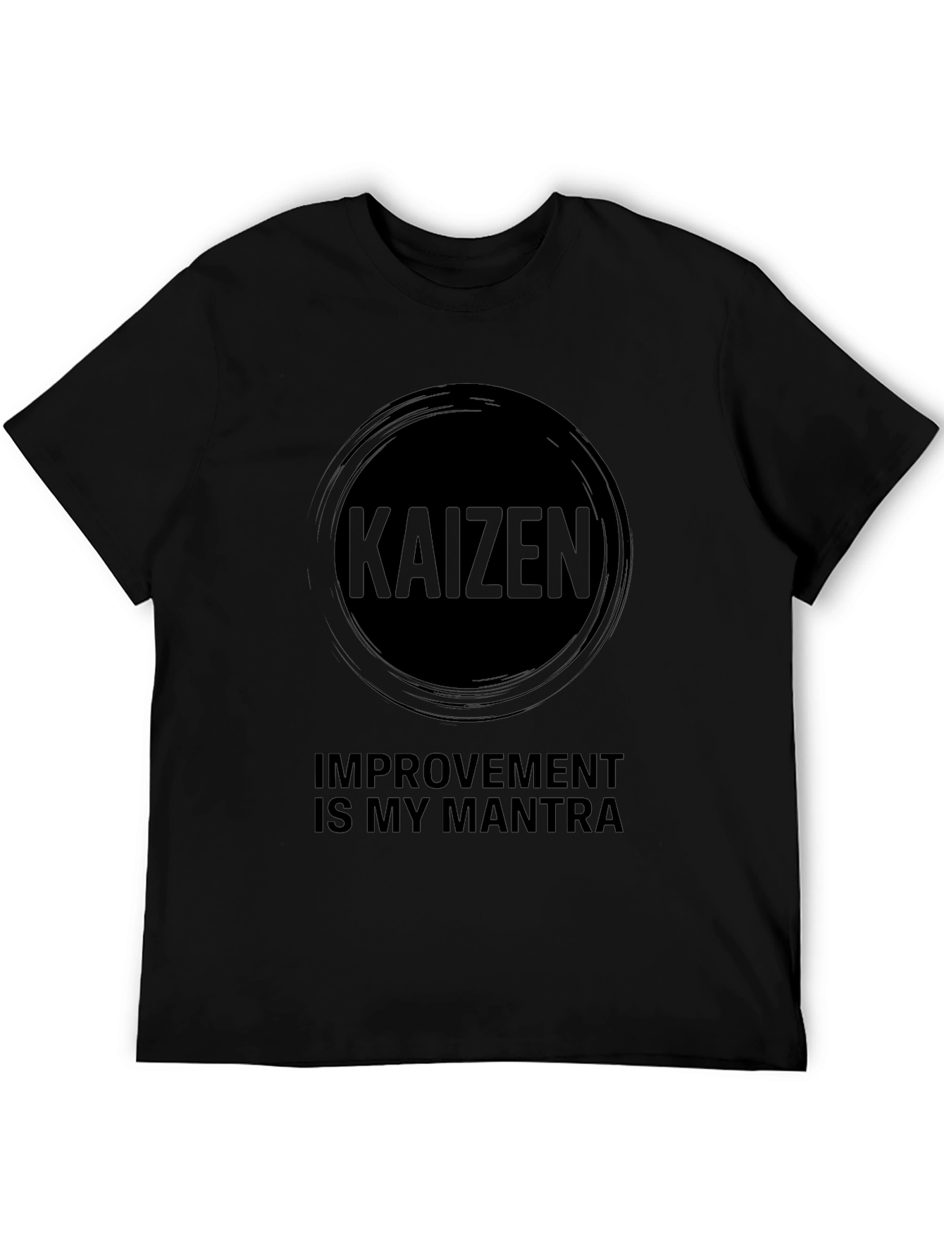 Kaizen Mantra Graphic Tee - Mens Black T-Shirt