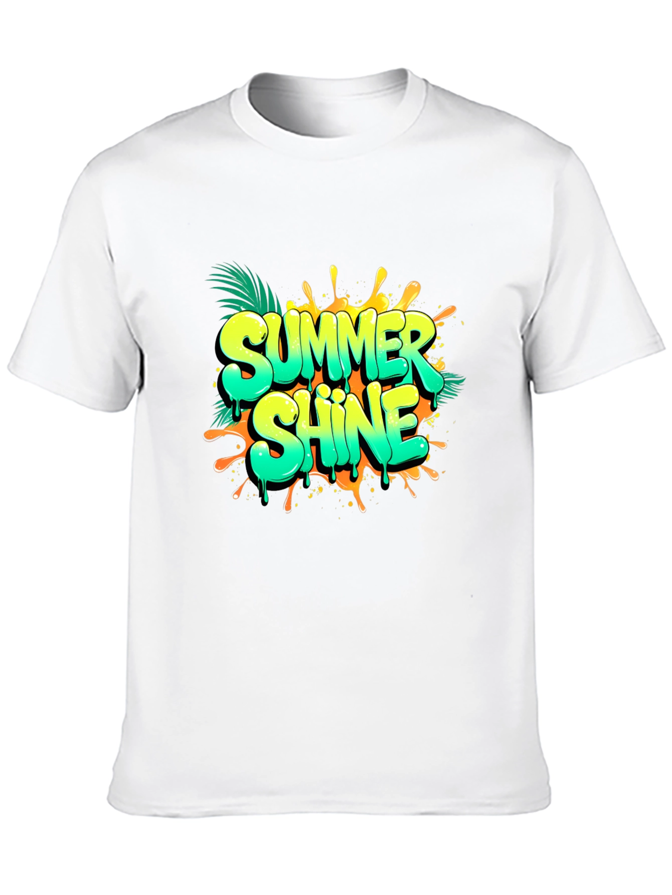 Summer Shine Black Graphic Tee