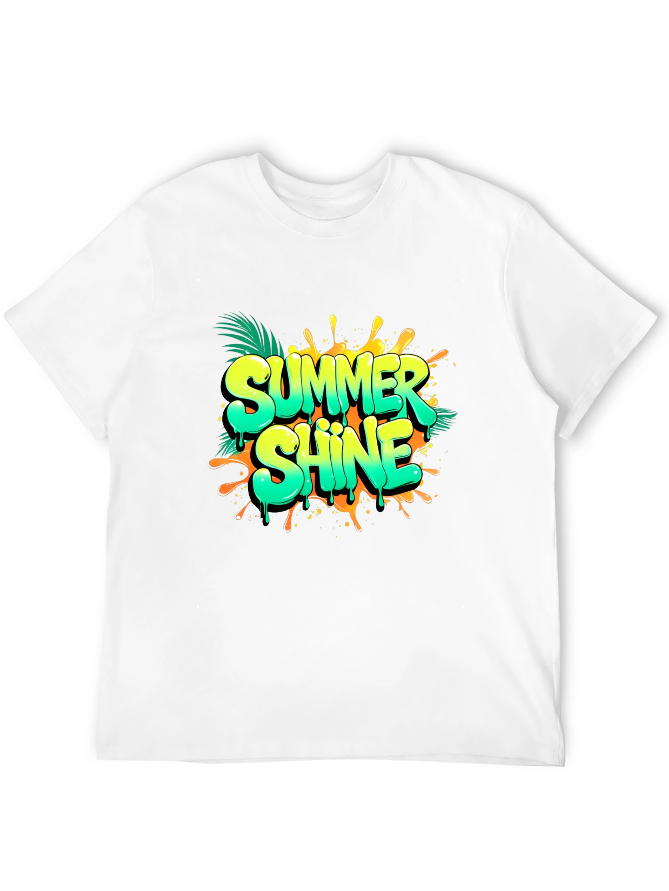 Summer Shine Black Graphic Tee