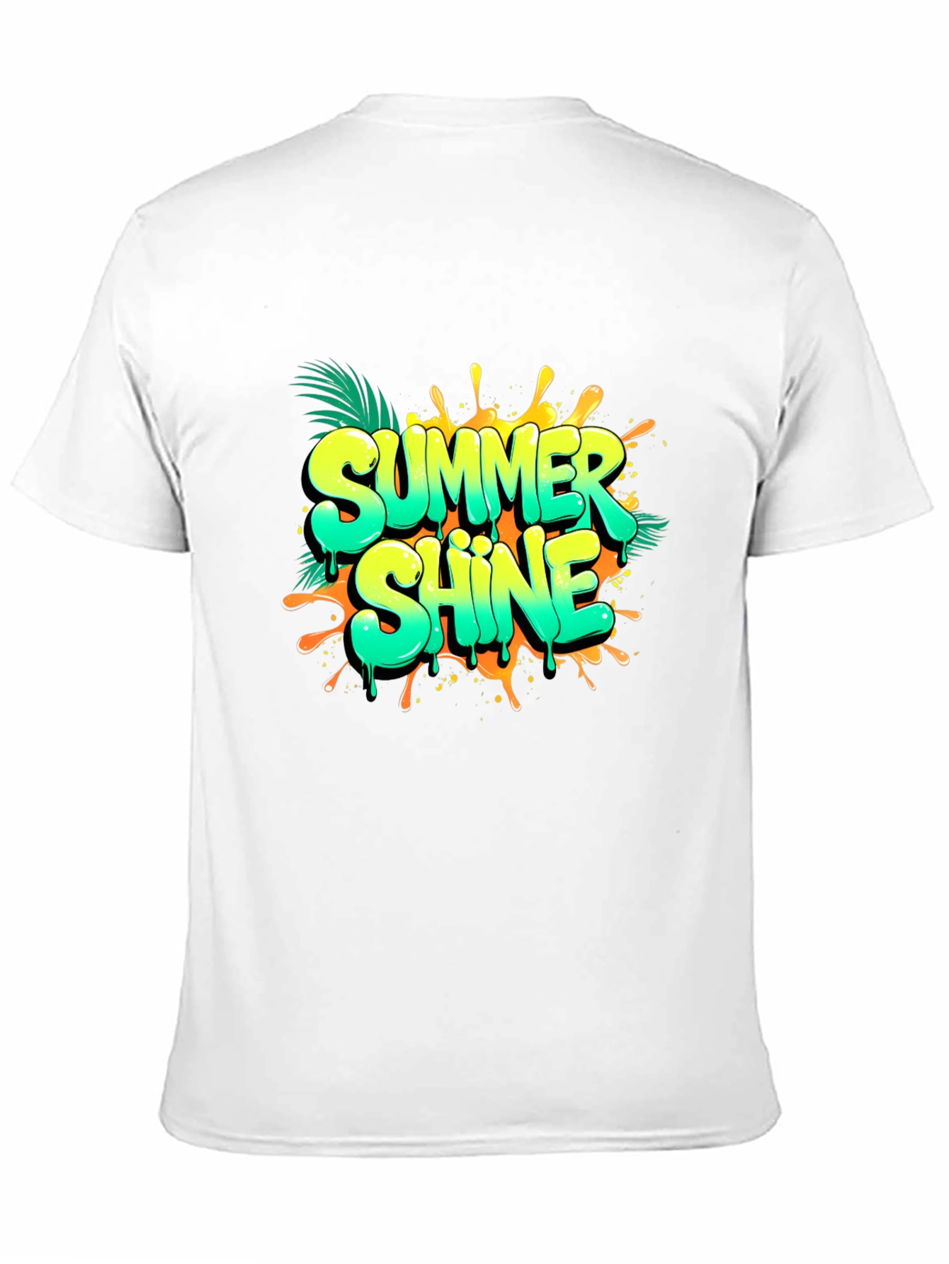 Summer Shine Black Graphic Tee