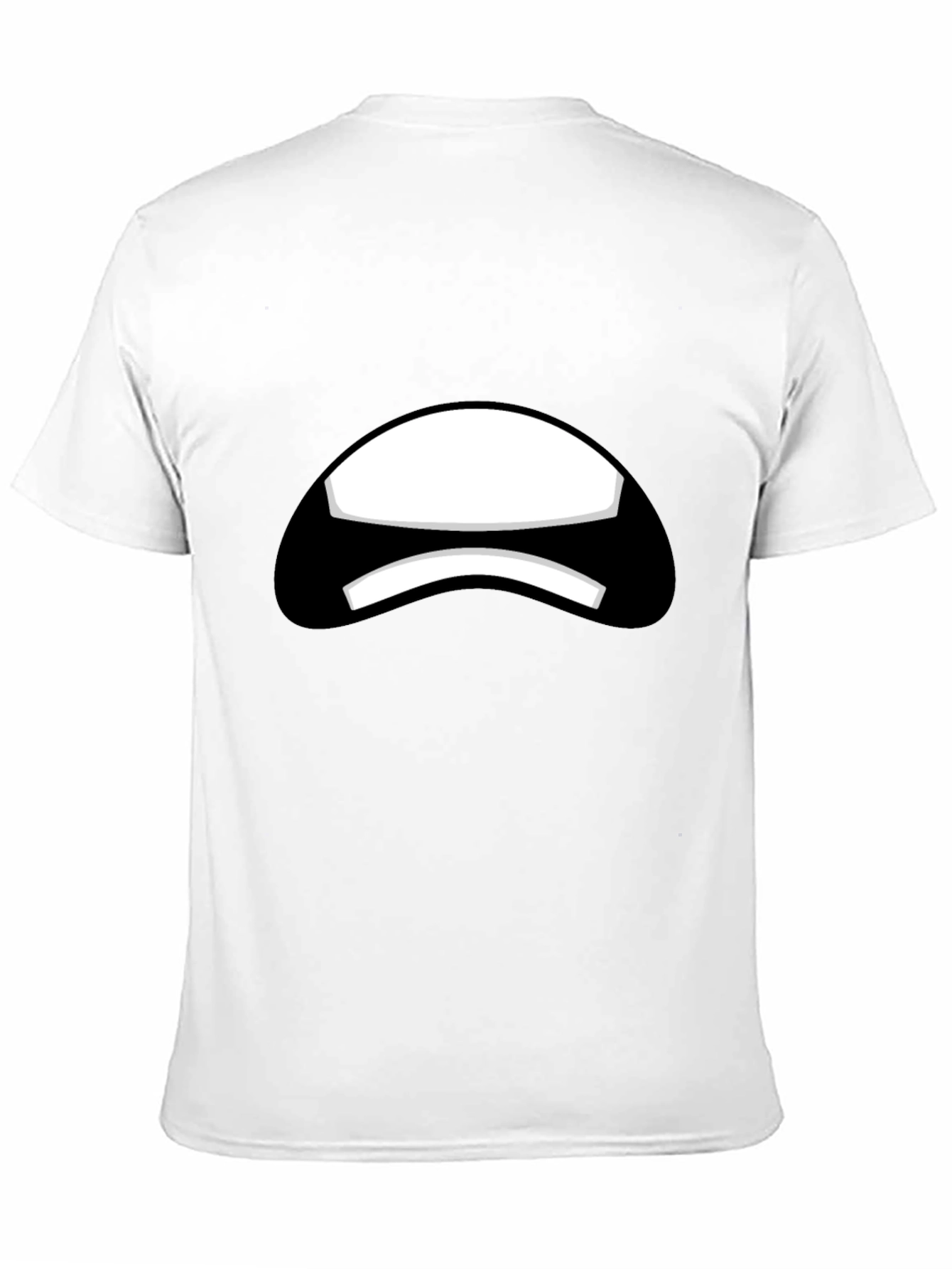 Sad Face Black T-Shirt Graphic Tee