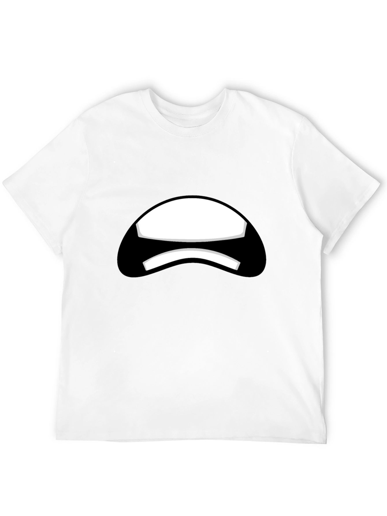 Sad Face Black T-Shirt Graphic Tee