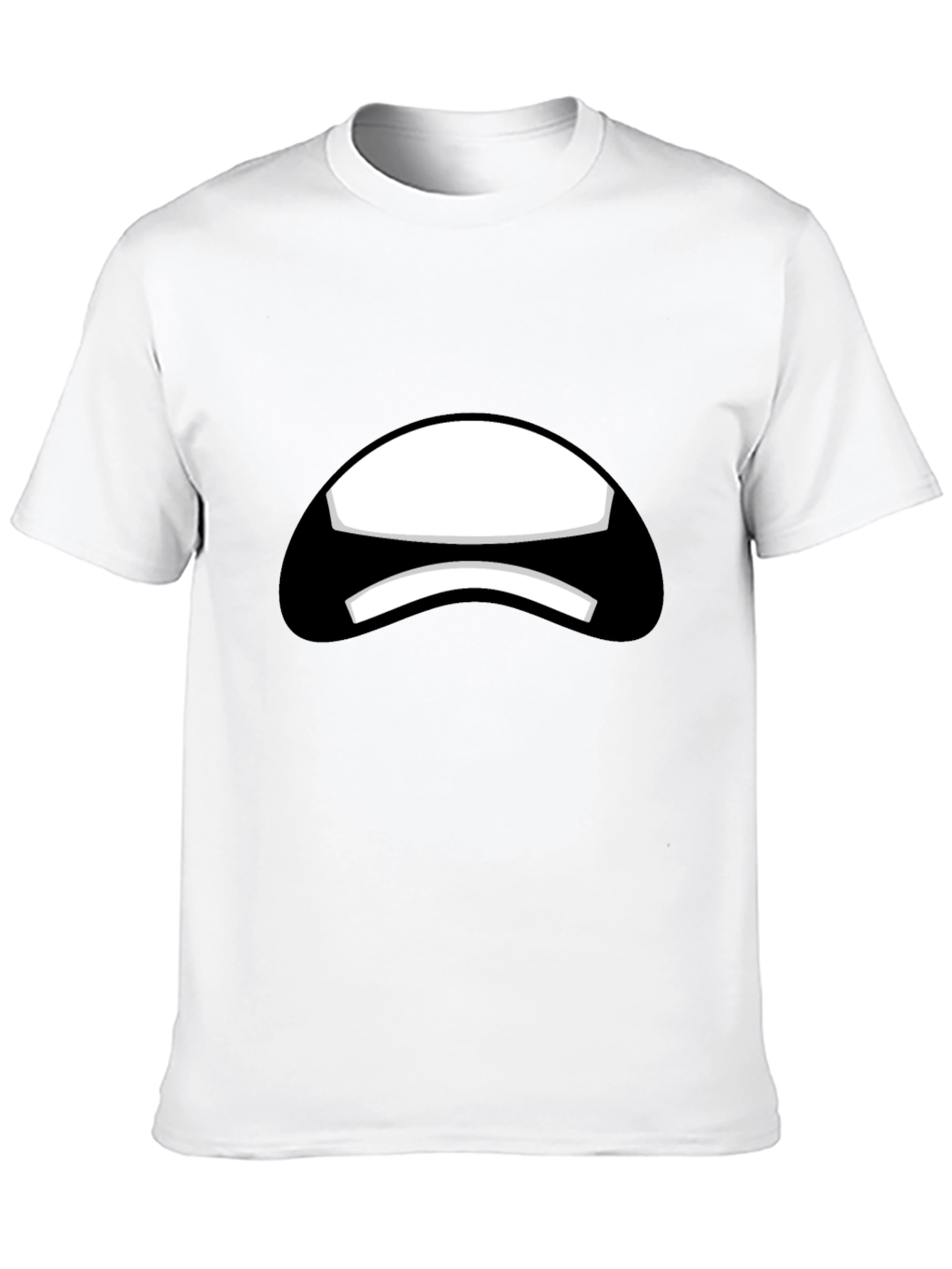 Sad Face Black T-Shirt Graphic Tee
