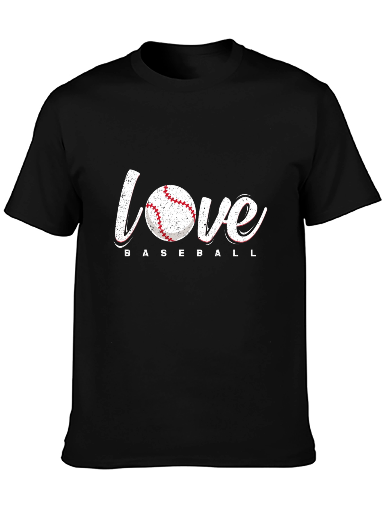 Love Baseball Graphic Tee - Black