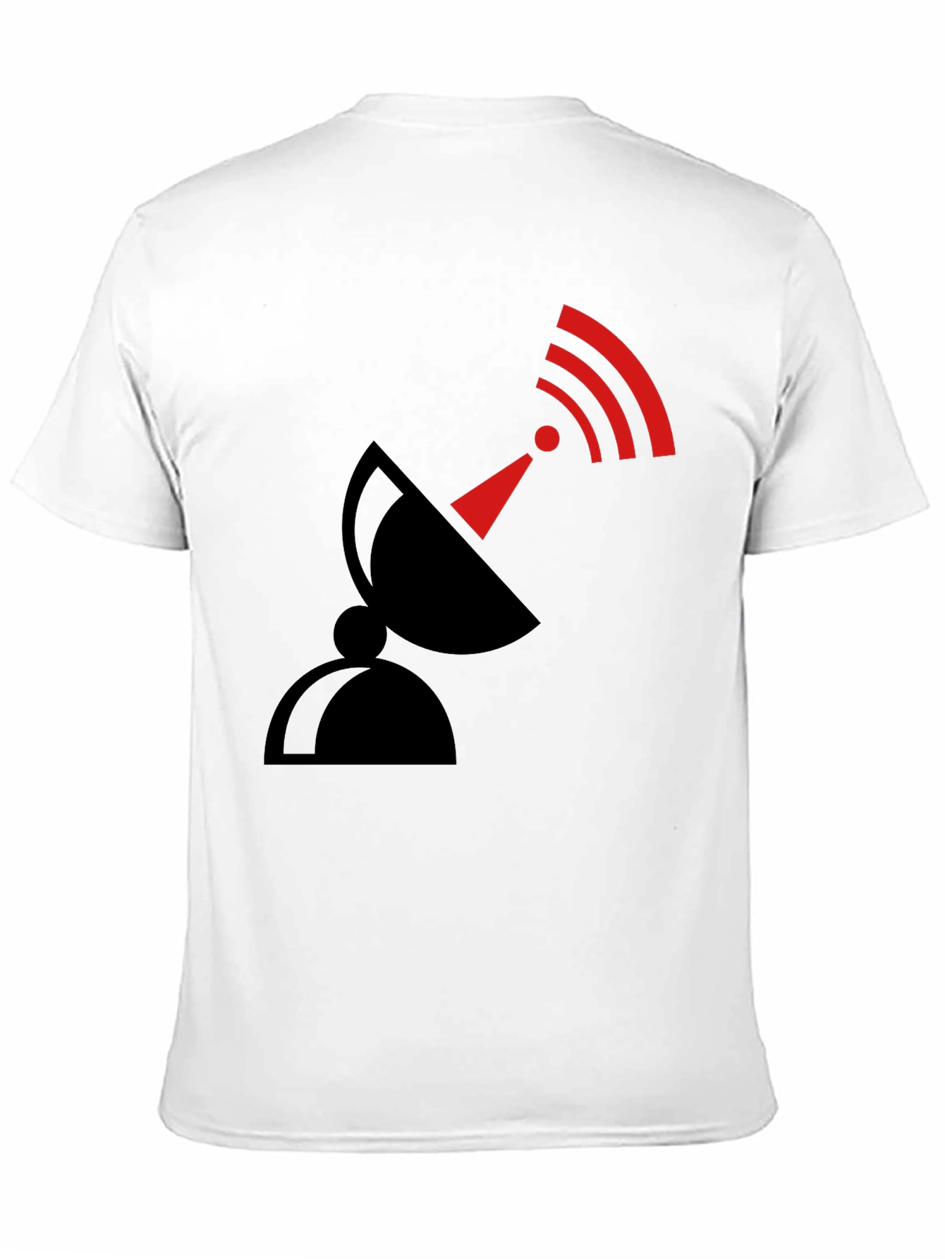 Satellite Dish Graphic T-Shirt - Black